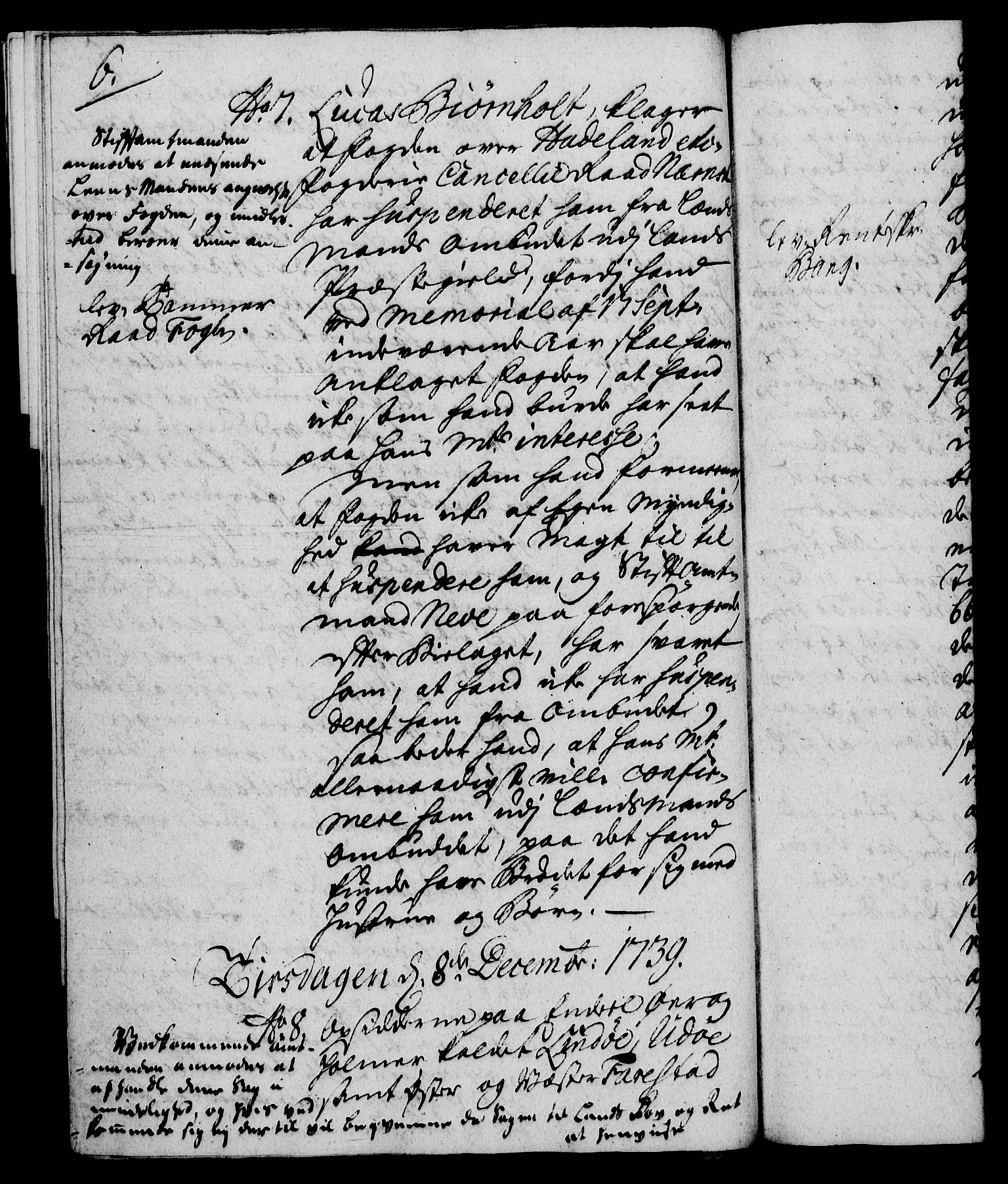 Rentekammeret, Kammerkanselliet, RA/EA-3111/G/Gh/Gha/L0022: Norsk ekstraktmemorialprotokoll (merket RK 53.67), 1739-1741, p. 6