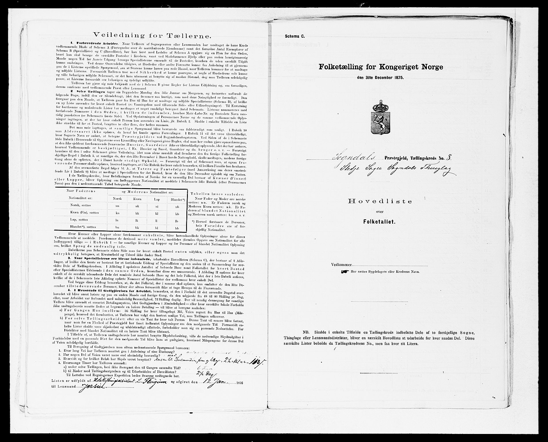 SAB, 1875 census for 1420P Sogndal, 1875, p. 20