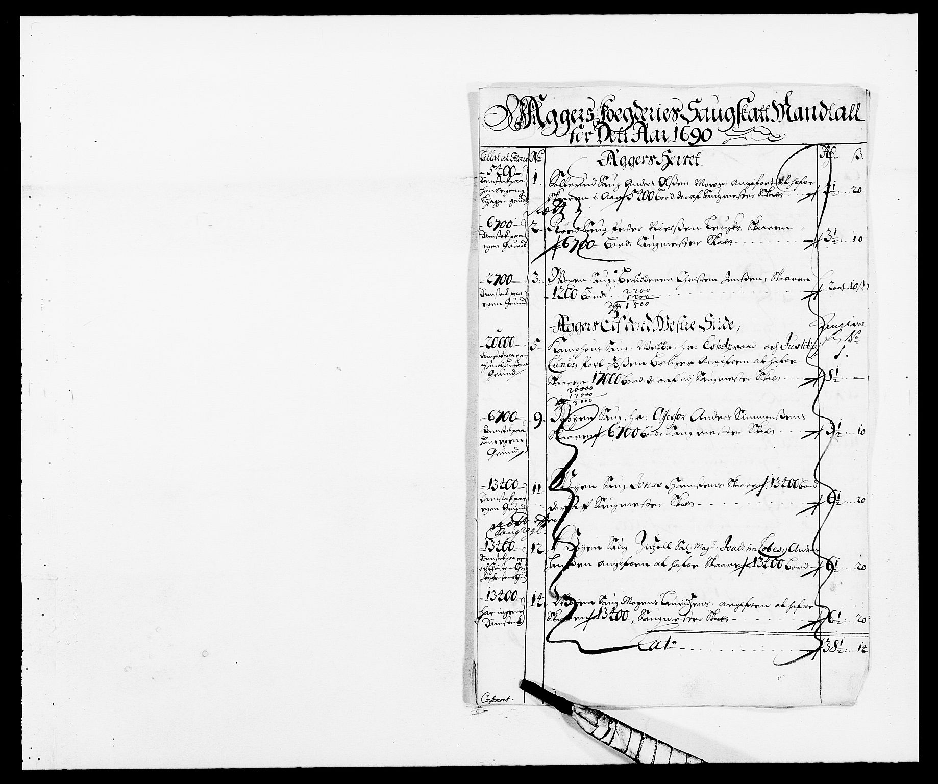 Rentekammeret inntil 1814, Reviderte regnskaper, Fogderegnskap, AV/RA-EA-4092/R08/L0423: Fogderegnskap Aker, 1687-1689, p. 217