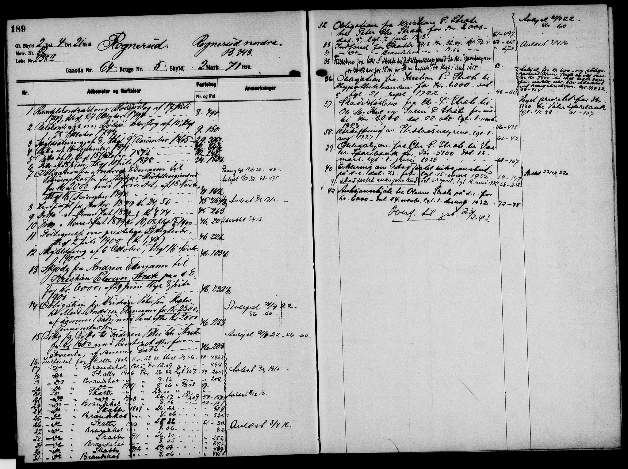 Solør tingrett, AV/SAH-TING-008/H/Ha/Hak/L0005: Mortgage register no. V, 1900-1935, p. 189