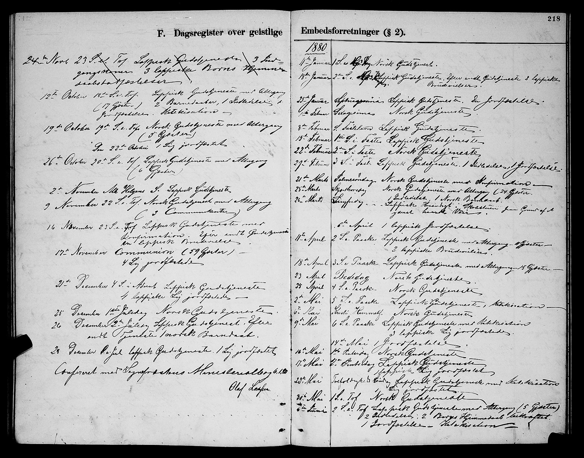 Nesseby sokneprestkontor, SATØ/S-1330/H/Hb/L0004klokker: Parish register (copy) no. 4, 1877-1884, p. 218