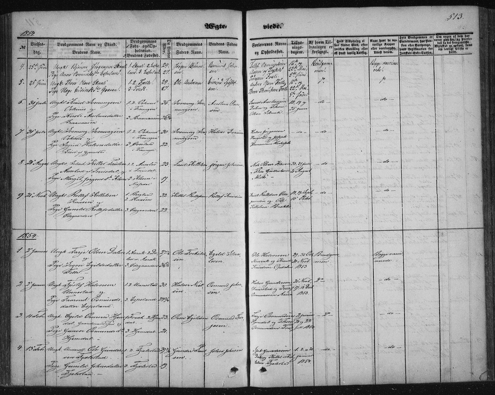 Nissedal kirkebøker, AV/SAKO-A-288/F/Fa/L0003: Parish register (official) no. I 3, 1846-1870, p. 512-513