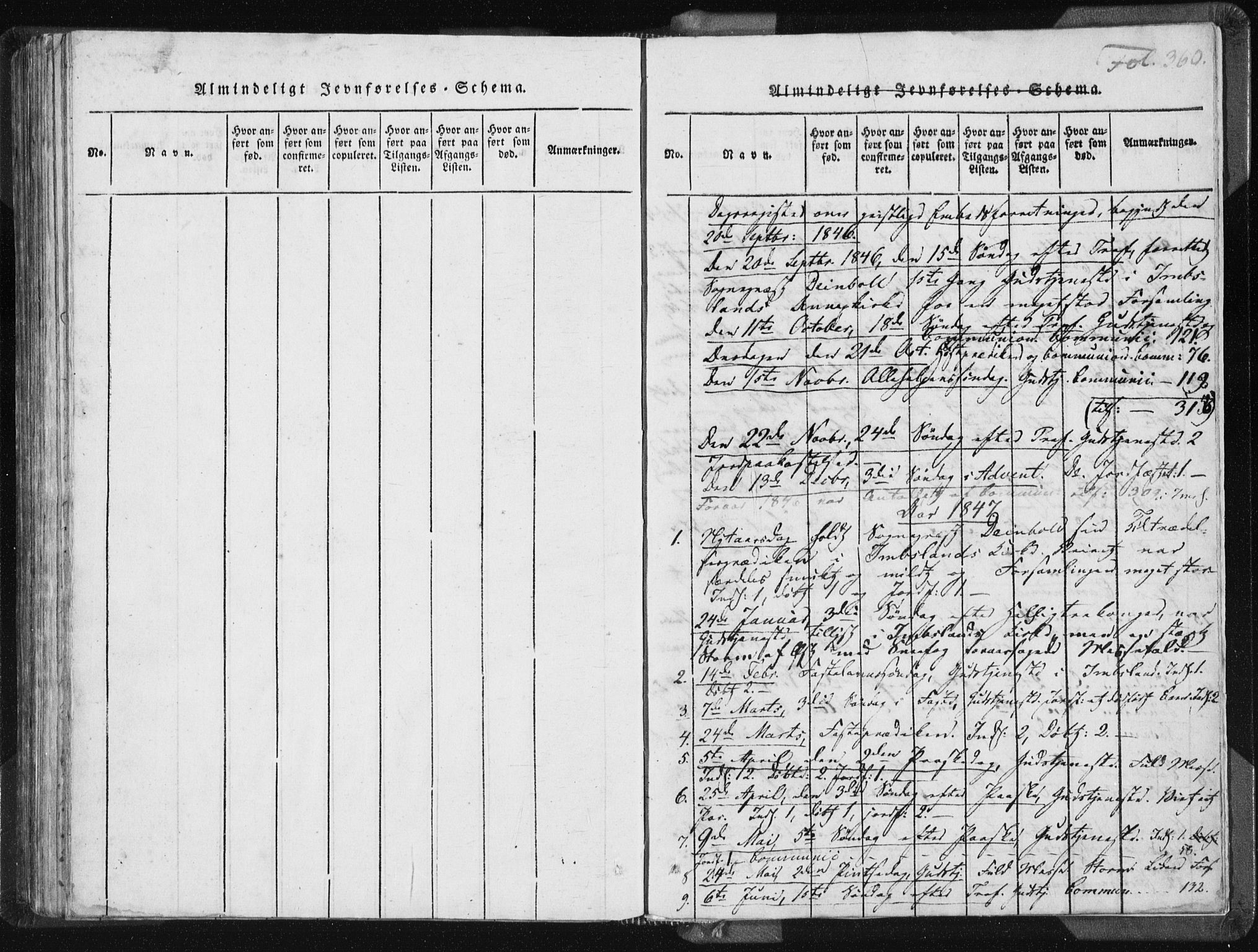 Vikedal sokneprestkontor, SAST/A-101840/01/IV: Parish register (official) no. A 5, 1817-1850, p. 360