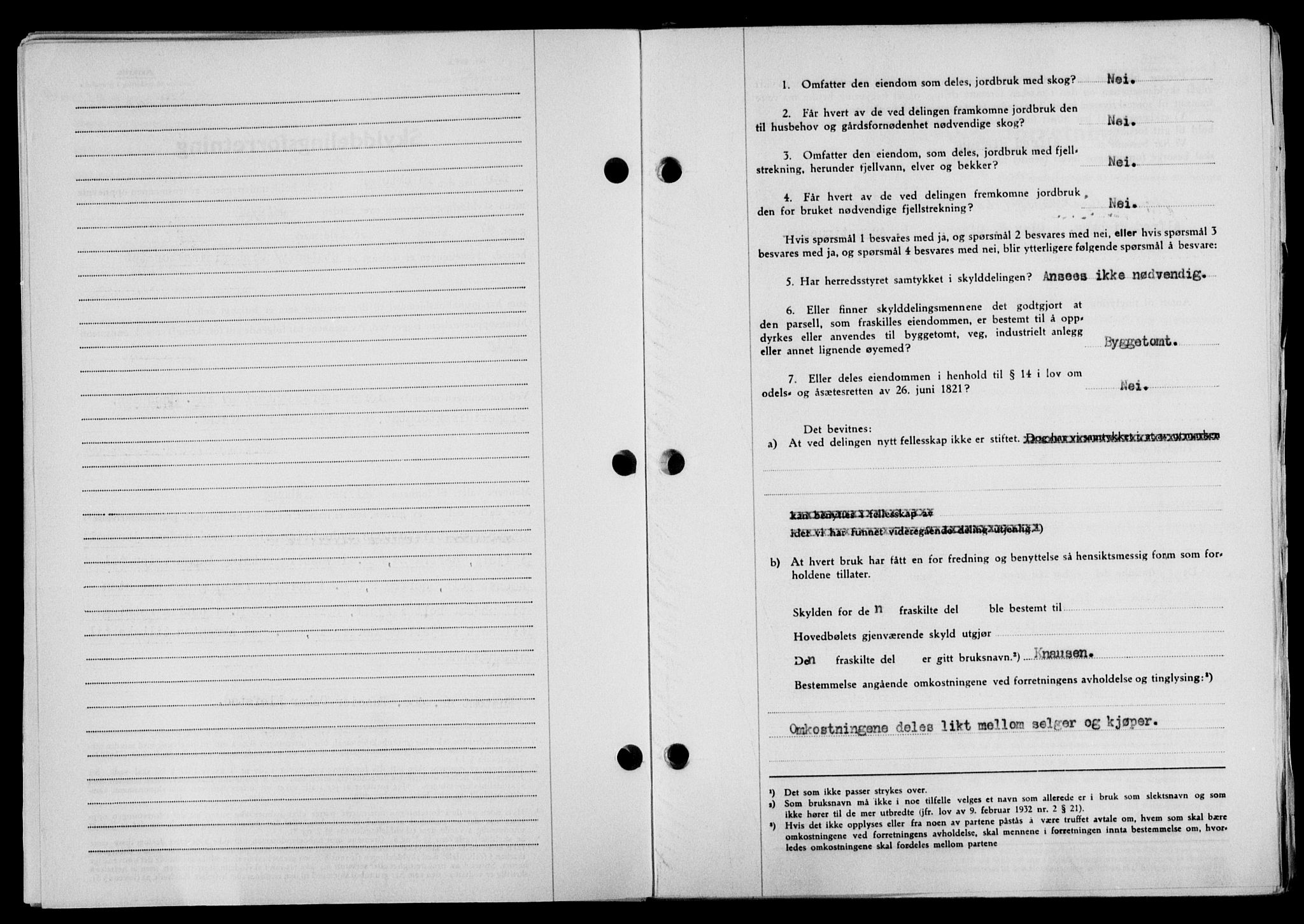 Lofoten sorenskriveri, SAT/A-0017/1/2/2C/L0020a: Mortgage book no. 20a, 1948-1949, Diary no: : 2855/1948