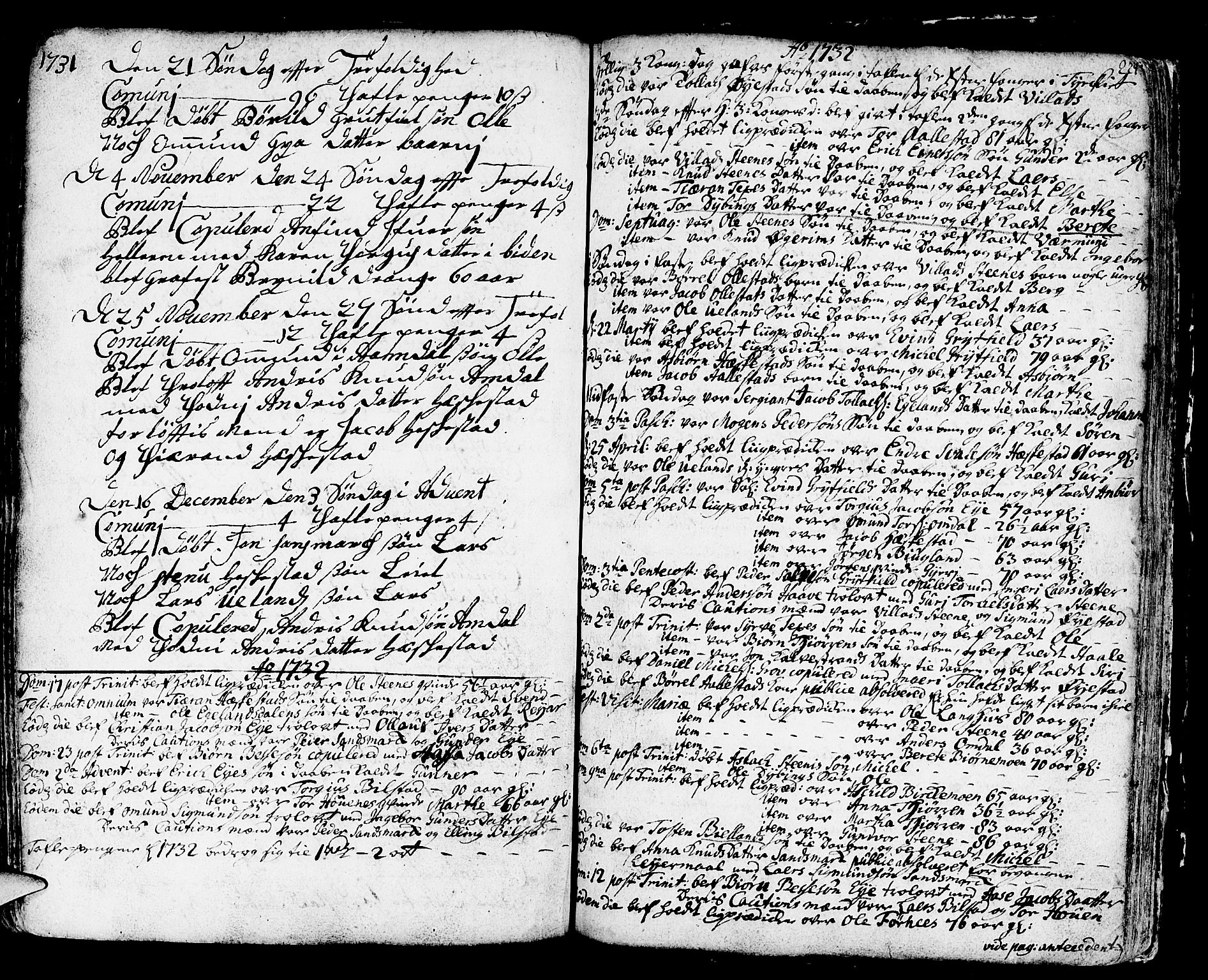 Helleland sokneprestkontor, SAST/A-101810: Parish register (official) no. A 1 /3, 1713-1761, p. 224