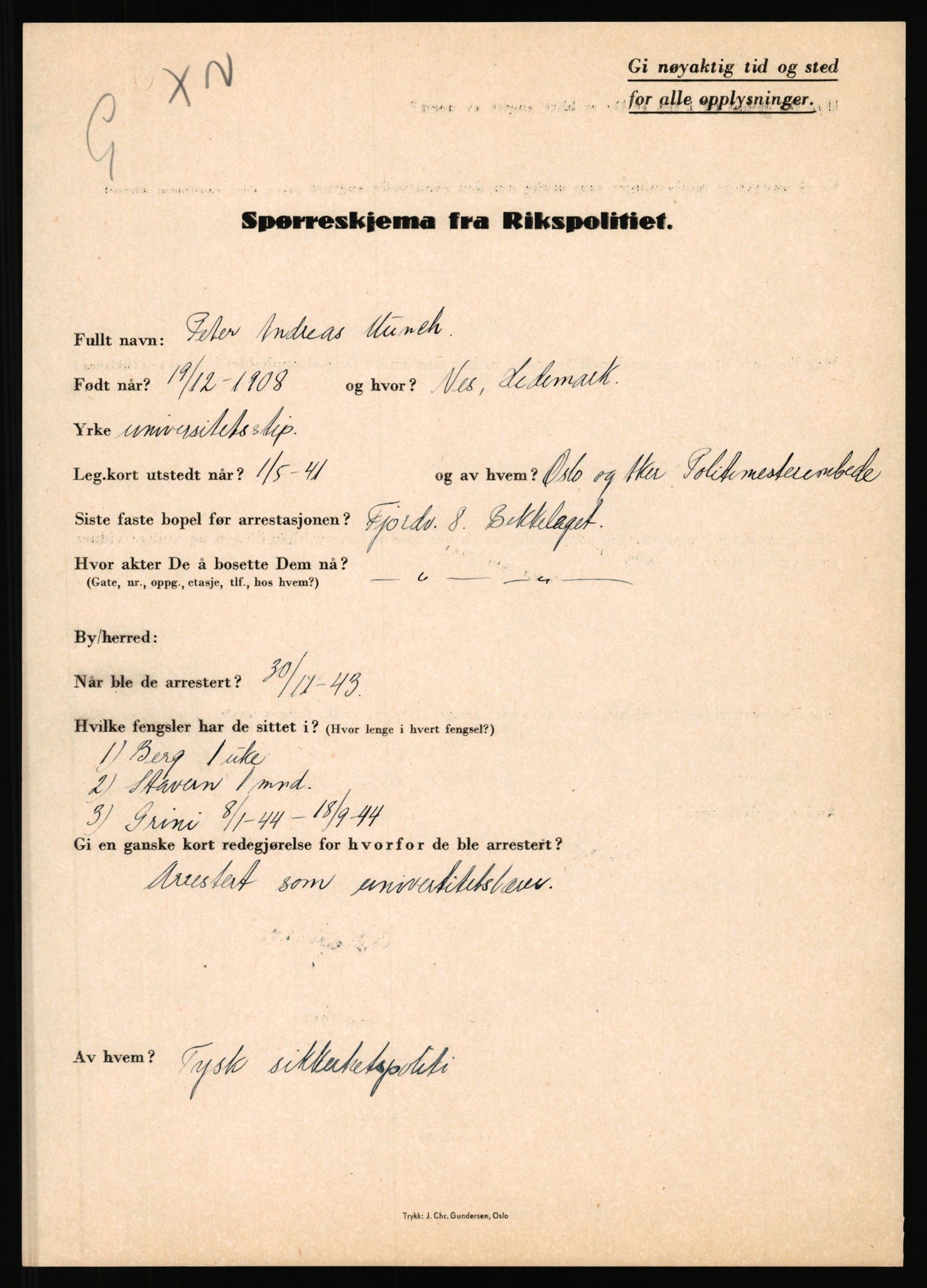 Rikspolitisjefen, AV/RA-S-1560/L/L0012: Mogensen, Øivind - Noraas, Lars, 1940-1945, p. 157