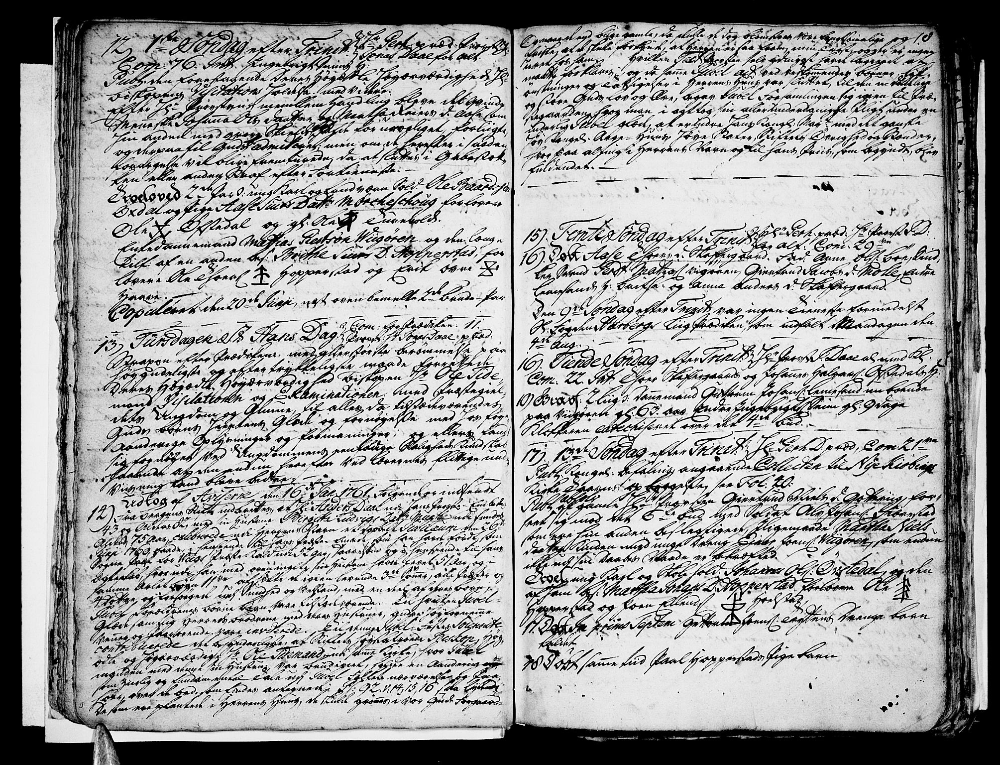 Vik sokneprestembete, AV/SAB-A-81501/H/Haa/Haaa/L0003: Parish register (official) no. A 3 / 1, 1755-1771, p. 18