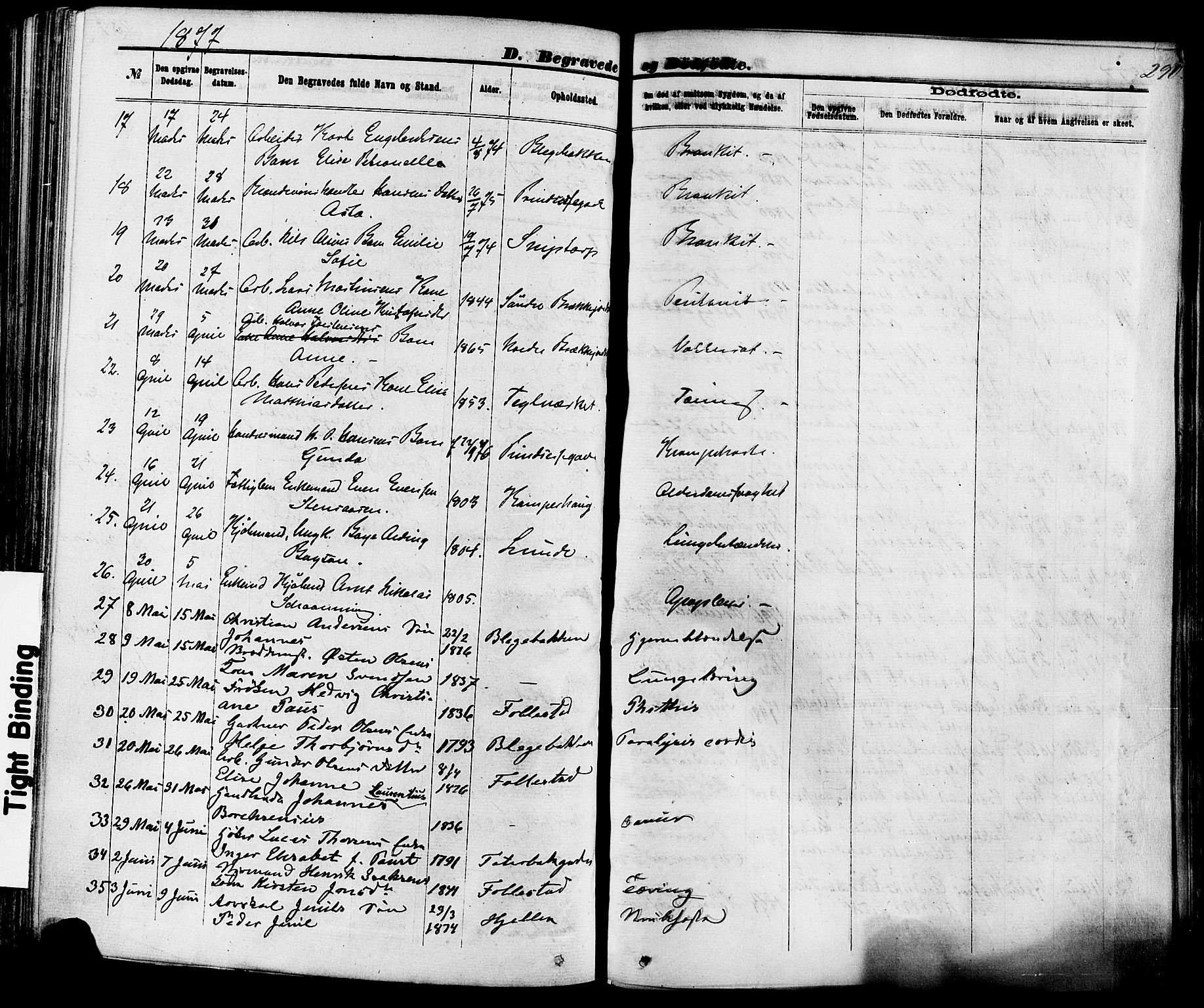 Skien kirkebøker, SAKO/A-302/F/Fa/L0008: Parish register (official) no. 8, 1866-1877, p. 290
