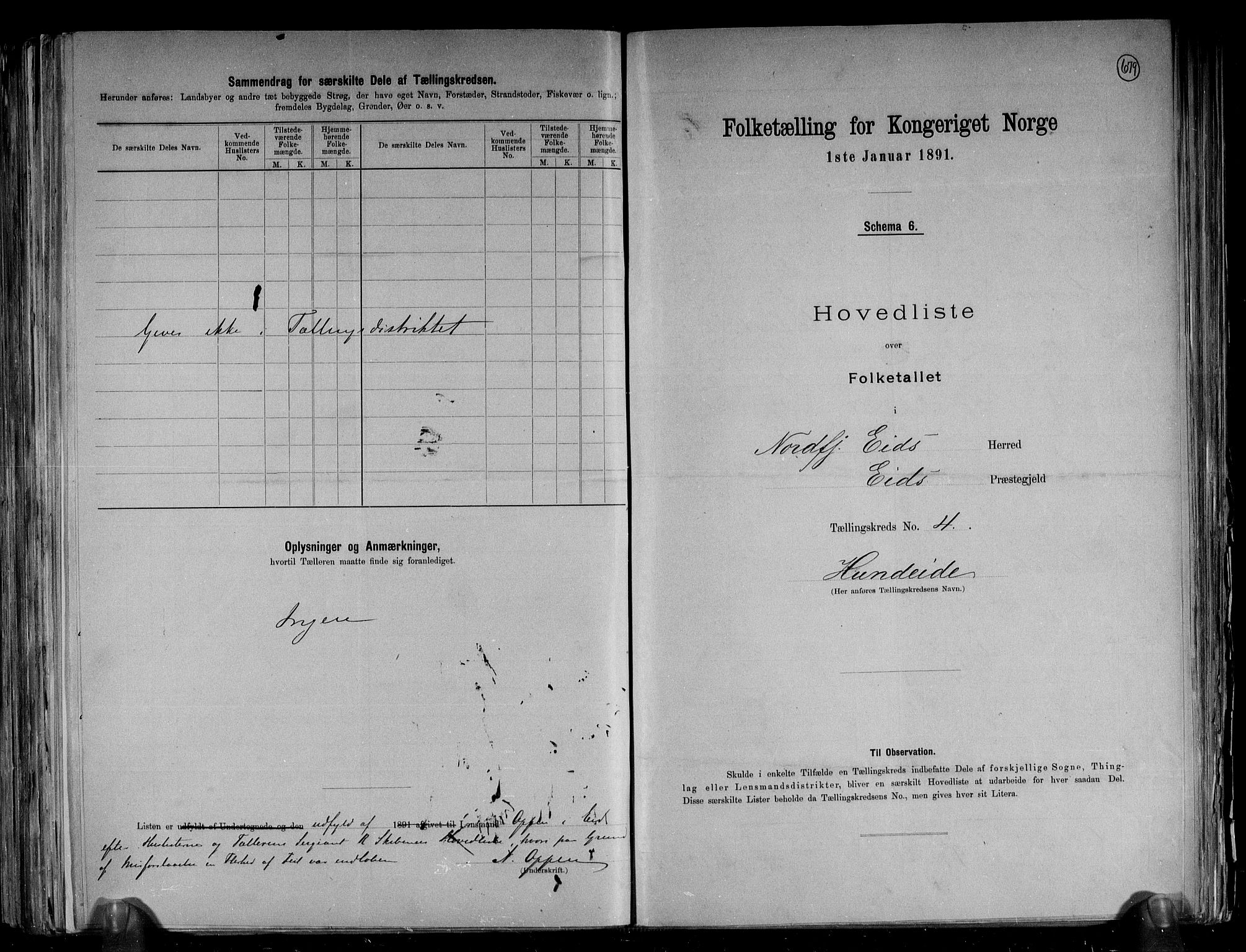 RA, 1891 census for 1443 Eid, 1891, p. 18