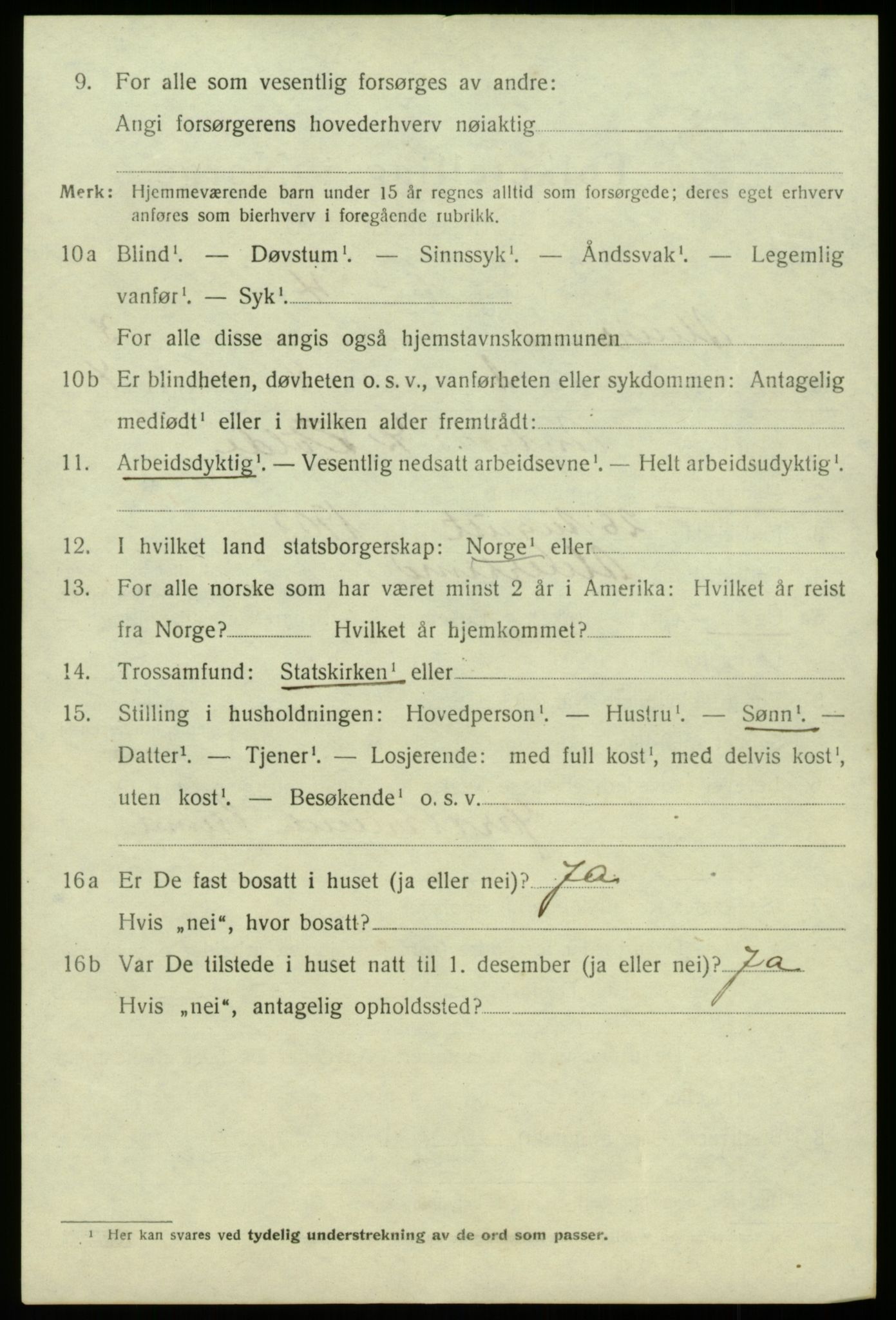 SAB, 1920 census for Alversund, 1920, p. 2023