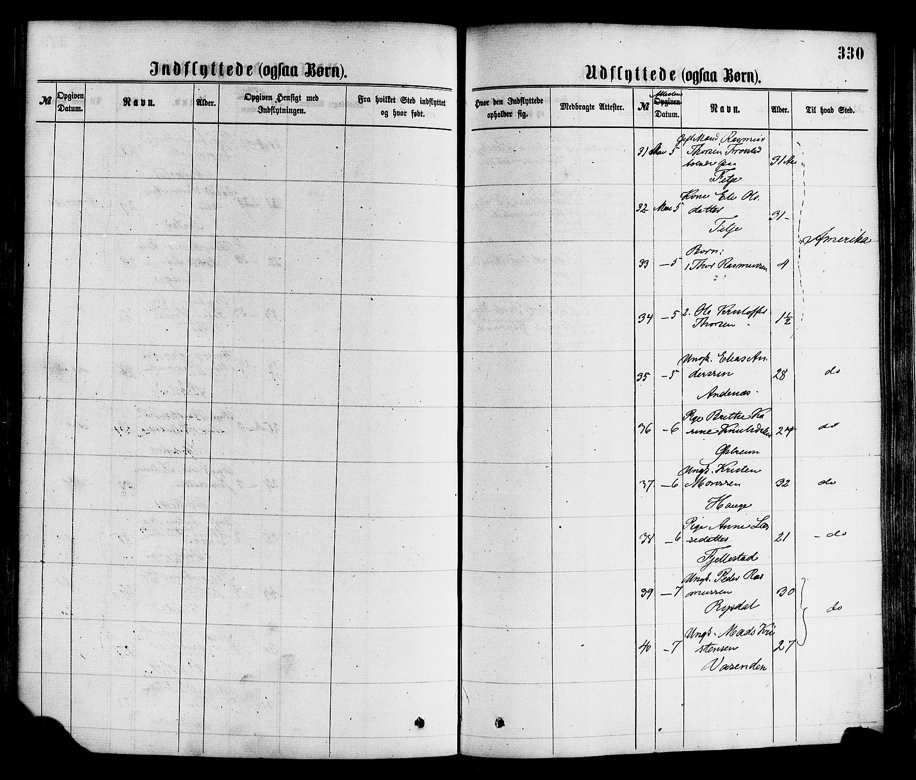 Gloppen sokneprestembete, SAB/A-80101/H/Haa/Haaa/L0010: Parish register (official) no. A 10, 1871-1884, p. 330