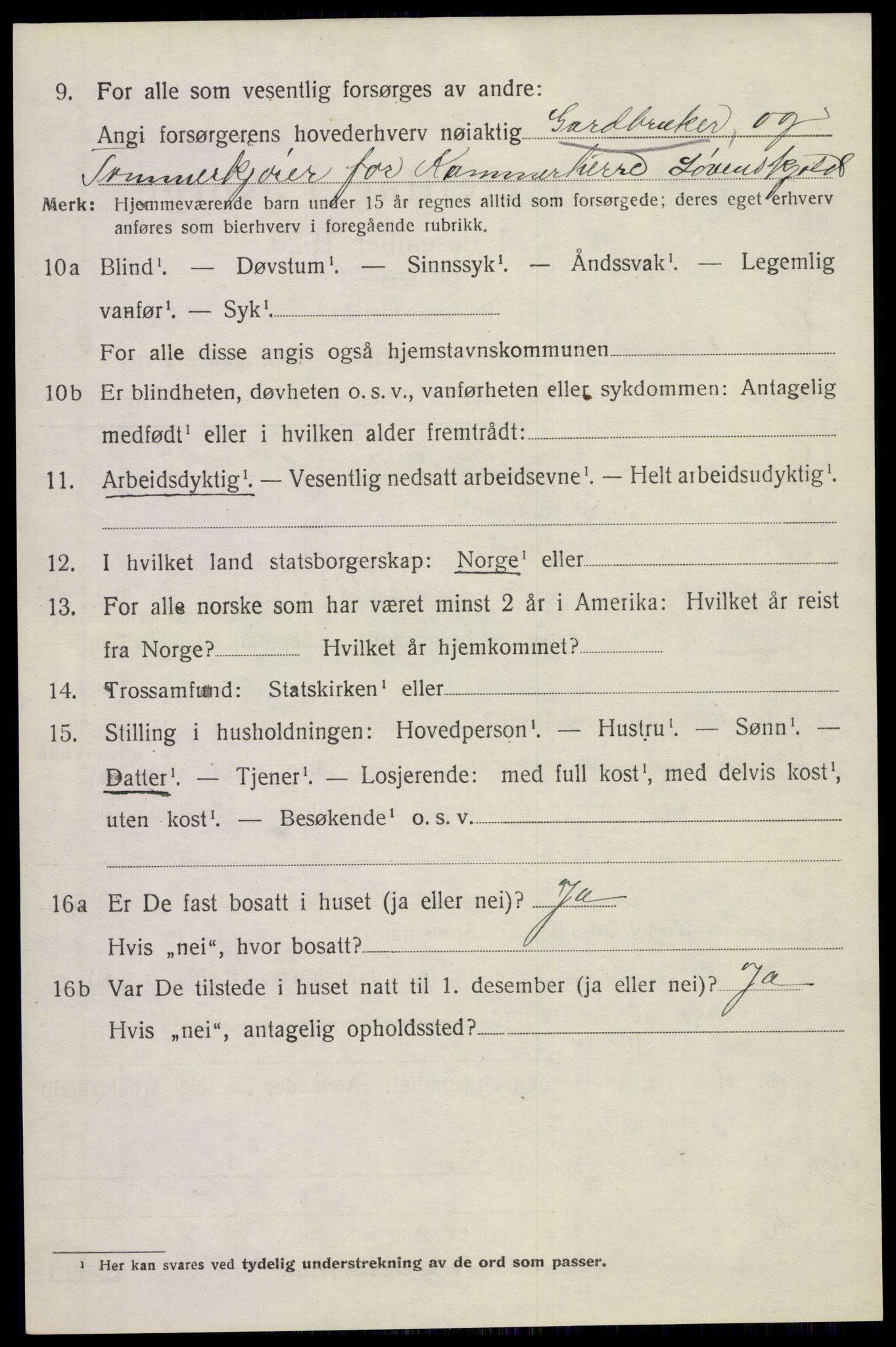 SAKO, 1920 census for Holla, 1920, p. 5316