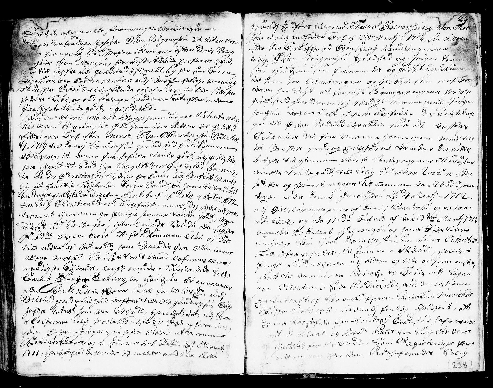 Vest-Telemark sorenskriveri, AV/SAKO-A-134/F/Fa/L0020: Tingbok, 1717-1720, p. 238