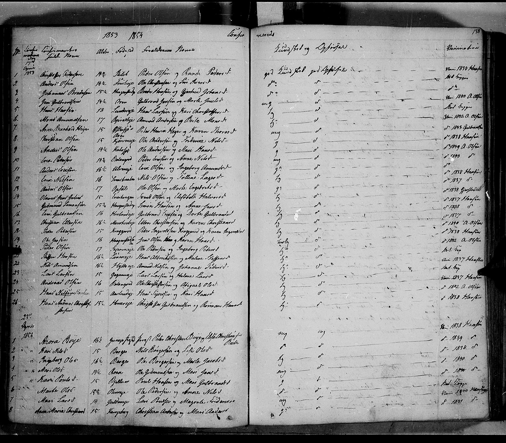 Jevnaker prestekontor, SAH/PREST-116/H/Ha/Haa/L0006: Parish register (official) no. 6, 1837-1857, p. 138