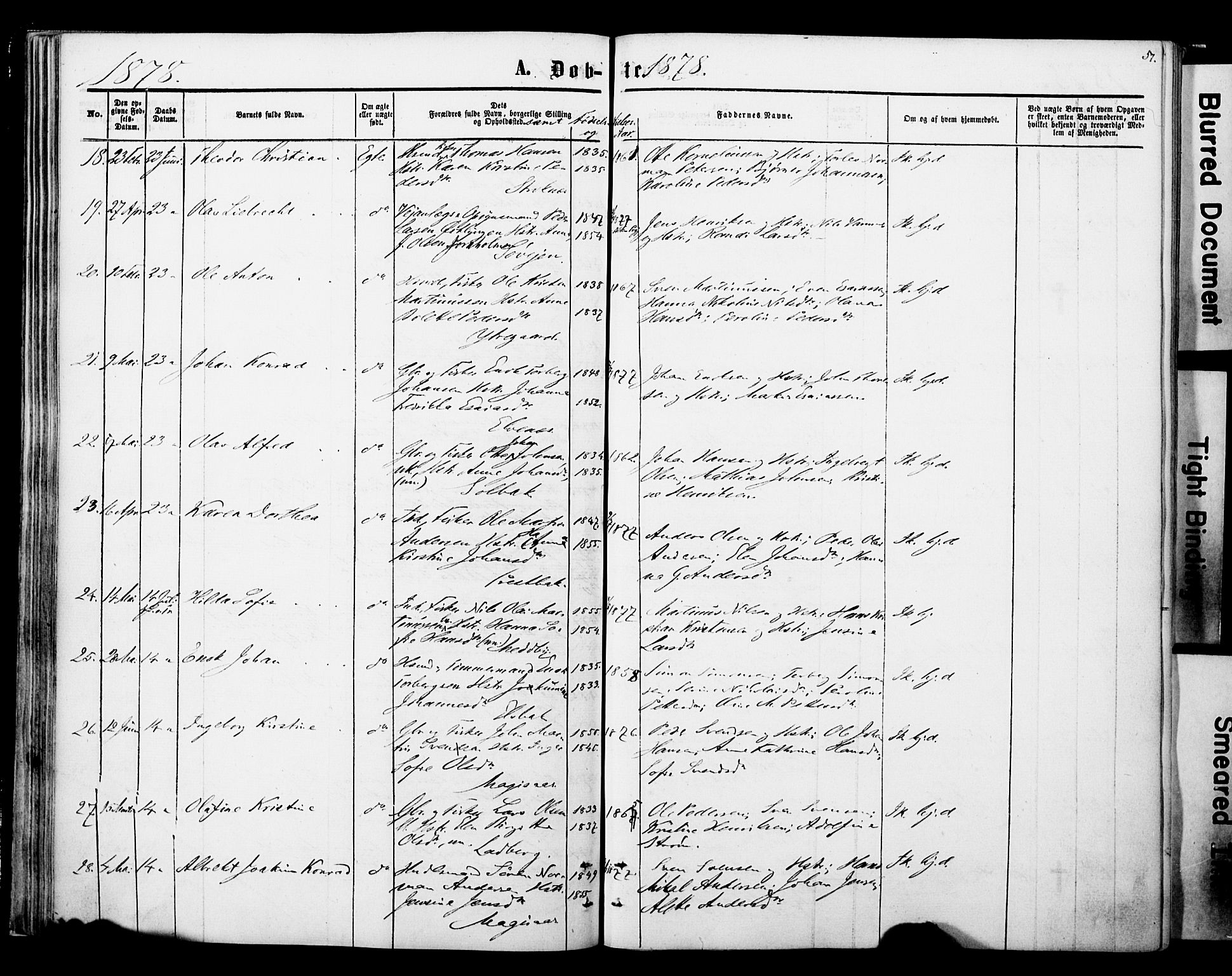 Ibestad sokneprestembete, SATØ/S-0077/H/Ha/Haa/L0013kirke: Parish register (official) no. 13, 1865-1879, p. 57