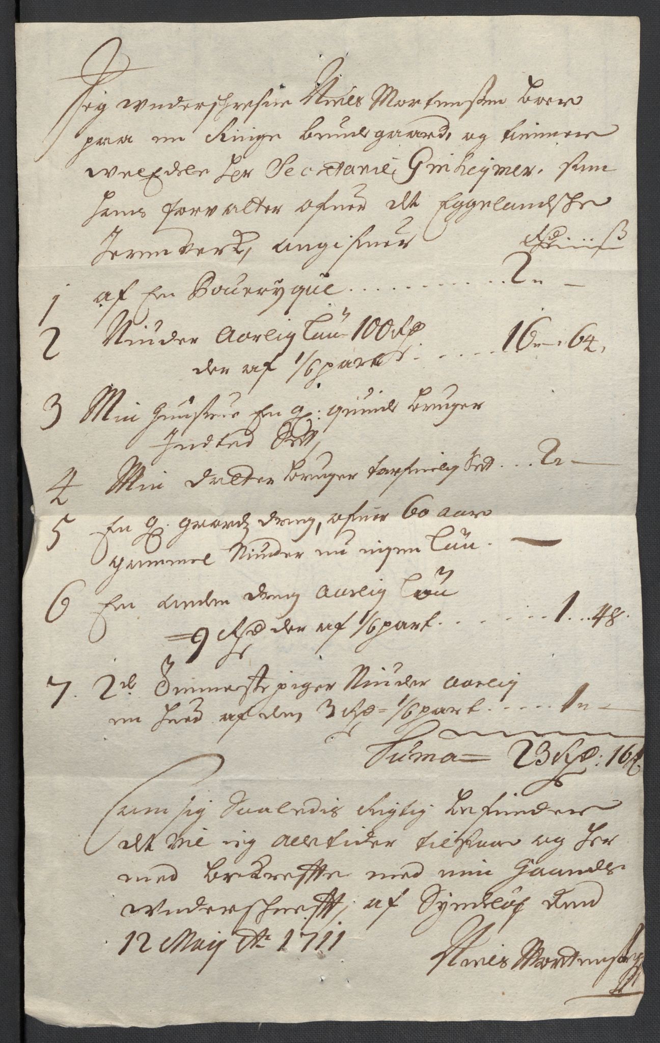 Rentekammeret inntil 1814, Reviderte regnskaper, Fogderegnskap, AV/RA-EA-4092/R39/L2319: Fogderegnskap Nedenes, 1710-1711, p. 902