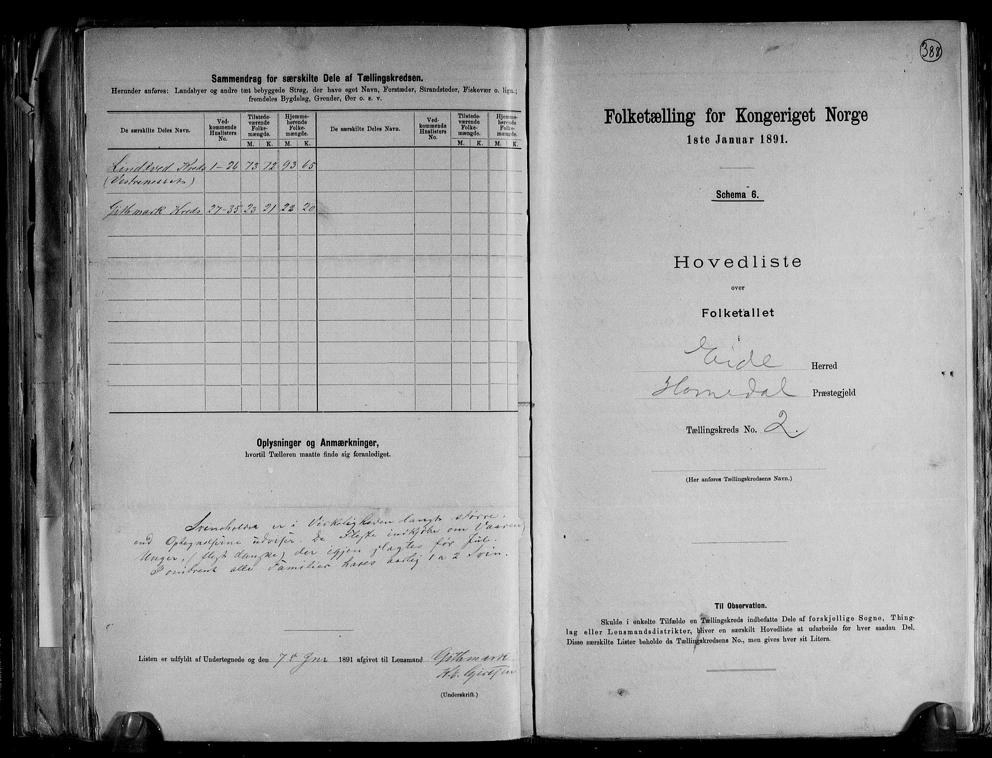 RA, 1891 census for 0925 Eide, 1891, p. 7