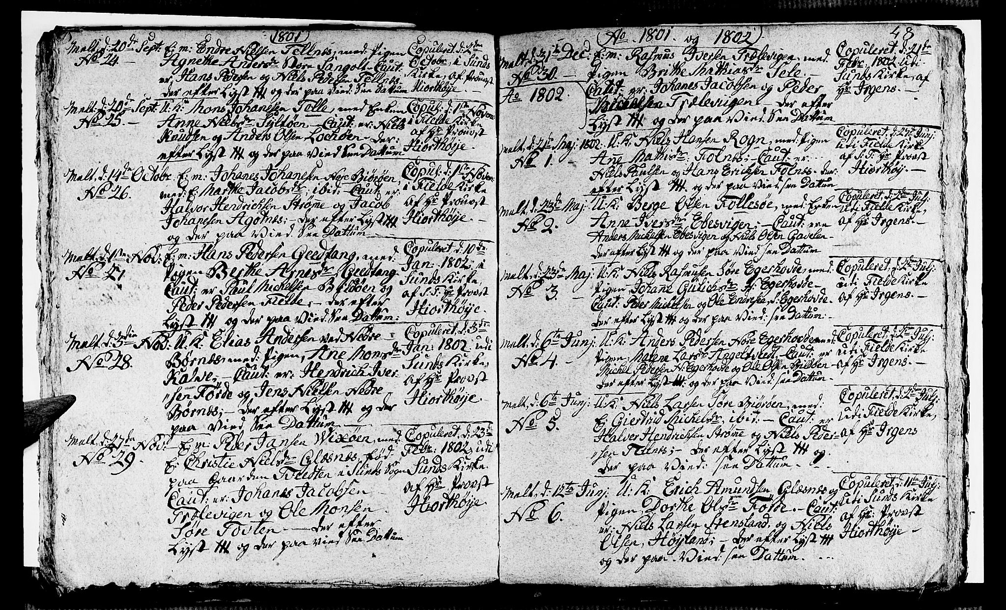 Sund sokneprestembete, AV/SAB-A-99930: Parish register (official) no. A 8, 1788-1815, p. 48