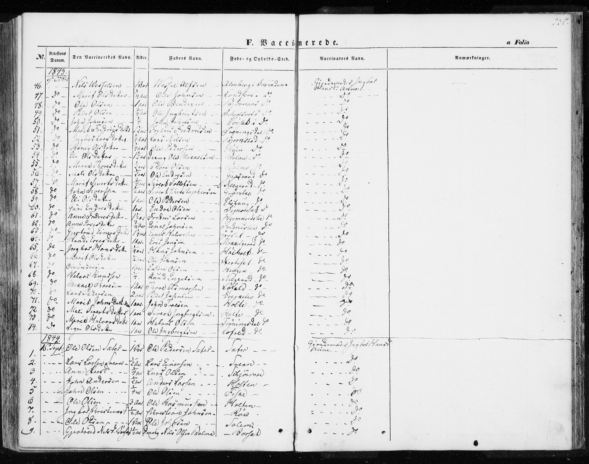 Ministerialprotokoller, klokkerbøker og fødselsregistre - Møre og Romsdal, SAT/A-1454/595/L1043: Parish register (official) no. 595A05, 1843-1851, p. 235