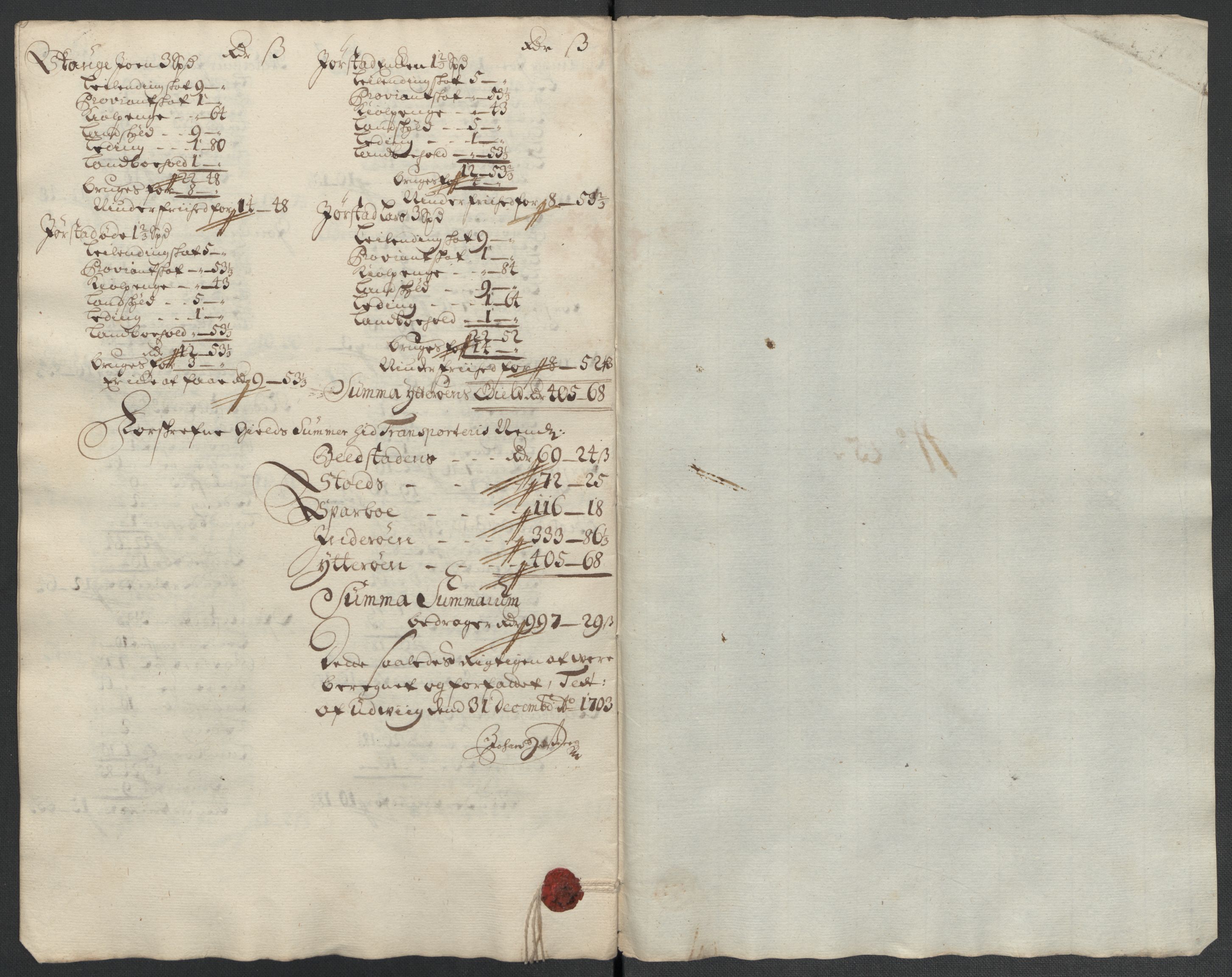 Rentekammeret inntil 1814, Reviderte regnskaper, Fogderegnskap, RA/EA-4092/R63/L4313: Fogderegnskap Inderøy, 1703-1704, p. 295