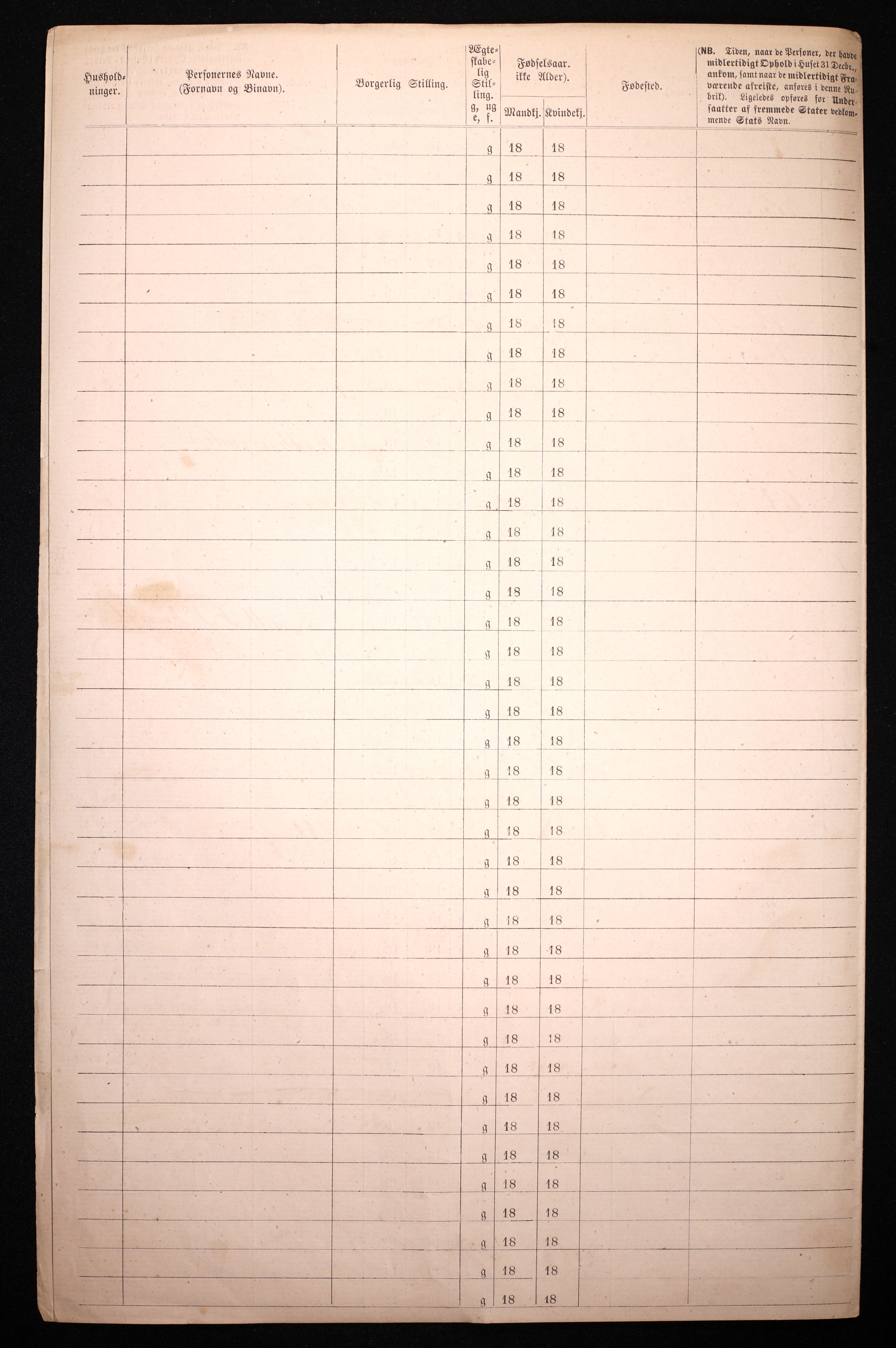 RA, 1870 census for 0301 Kristiania, 1870, p. 3105