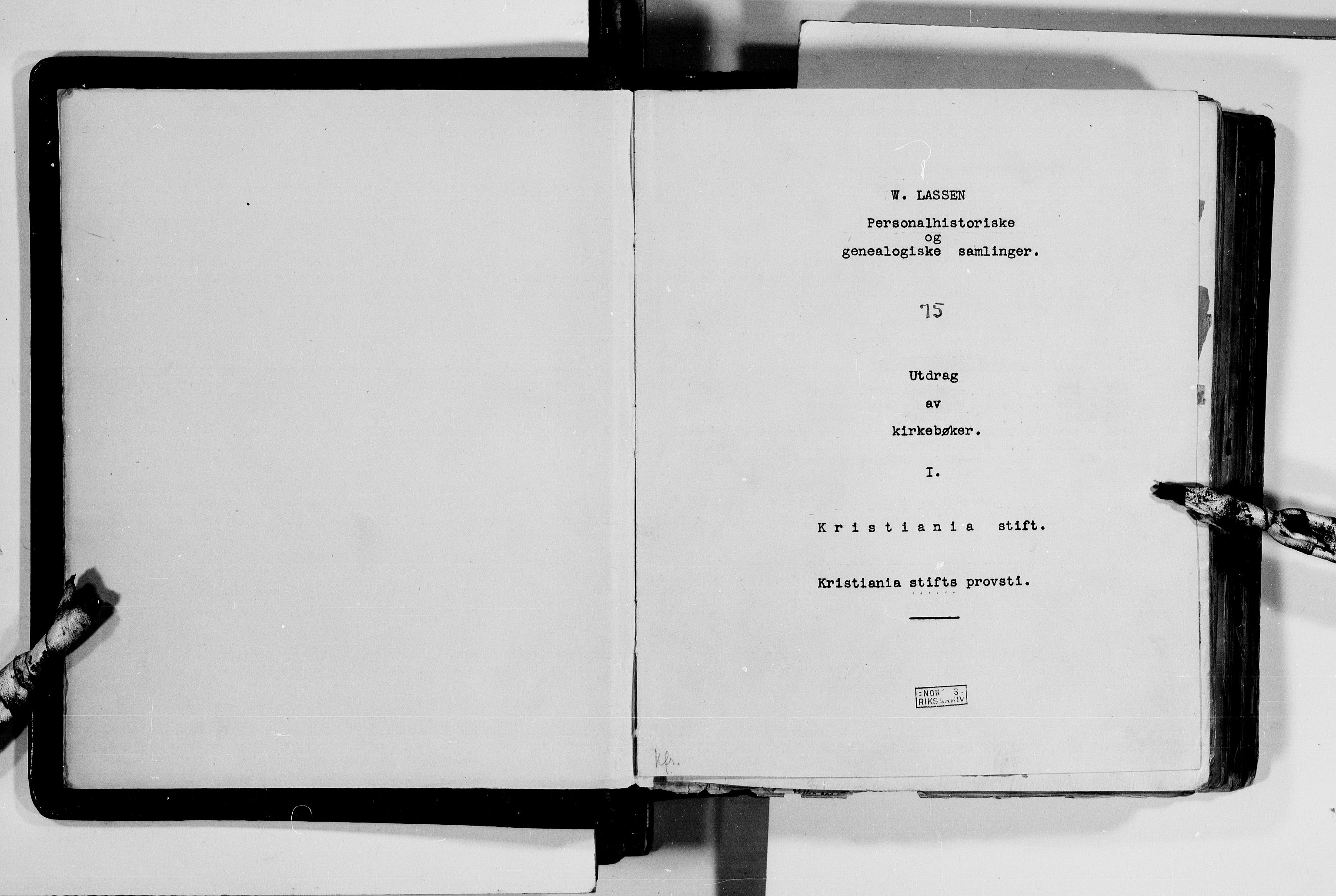 Lassens samlinger, AV/RA-PA-0051/F/Fc/L0075: Utdrag av kirkebøker I - Kristiania stift: Kristiania stiftsprosti, 1648-1819, p. 2