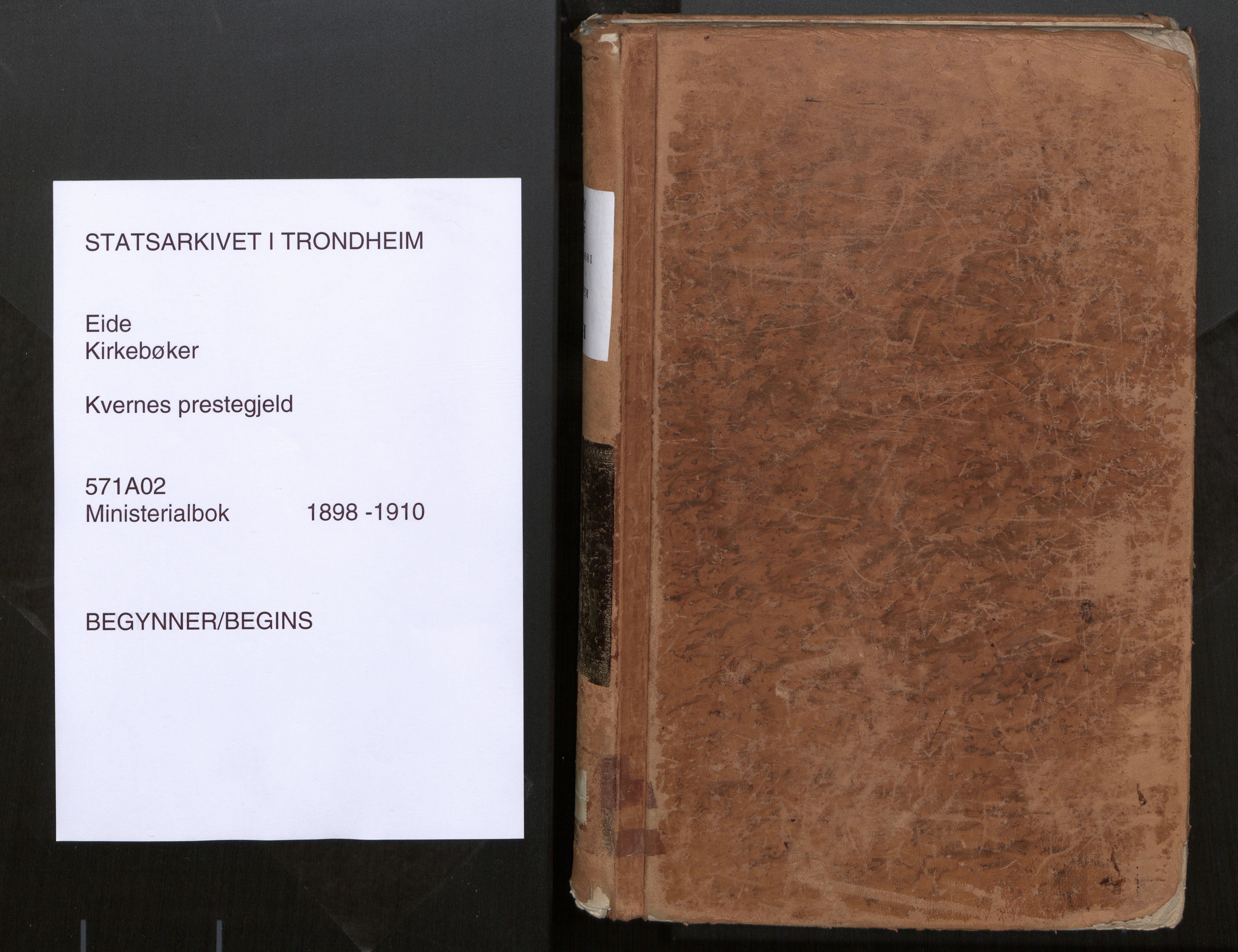 Ministerialprotokoller, klokkerbøker og fødselsregistre - Møre og Romsdal, SAT/A-1454/571/L0836a: Parish register (official) no. 571A02, 1898-1910