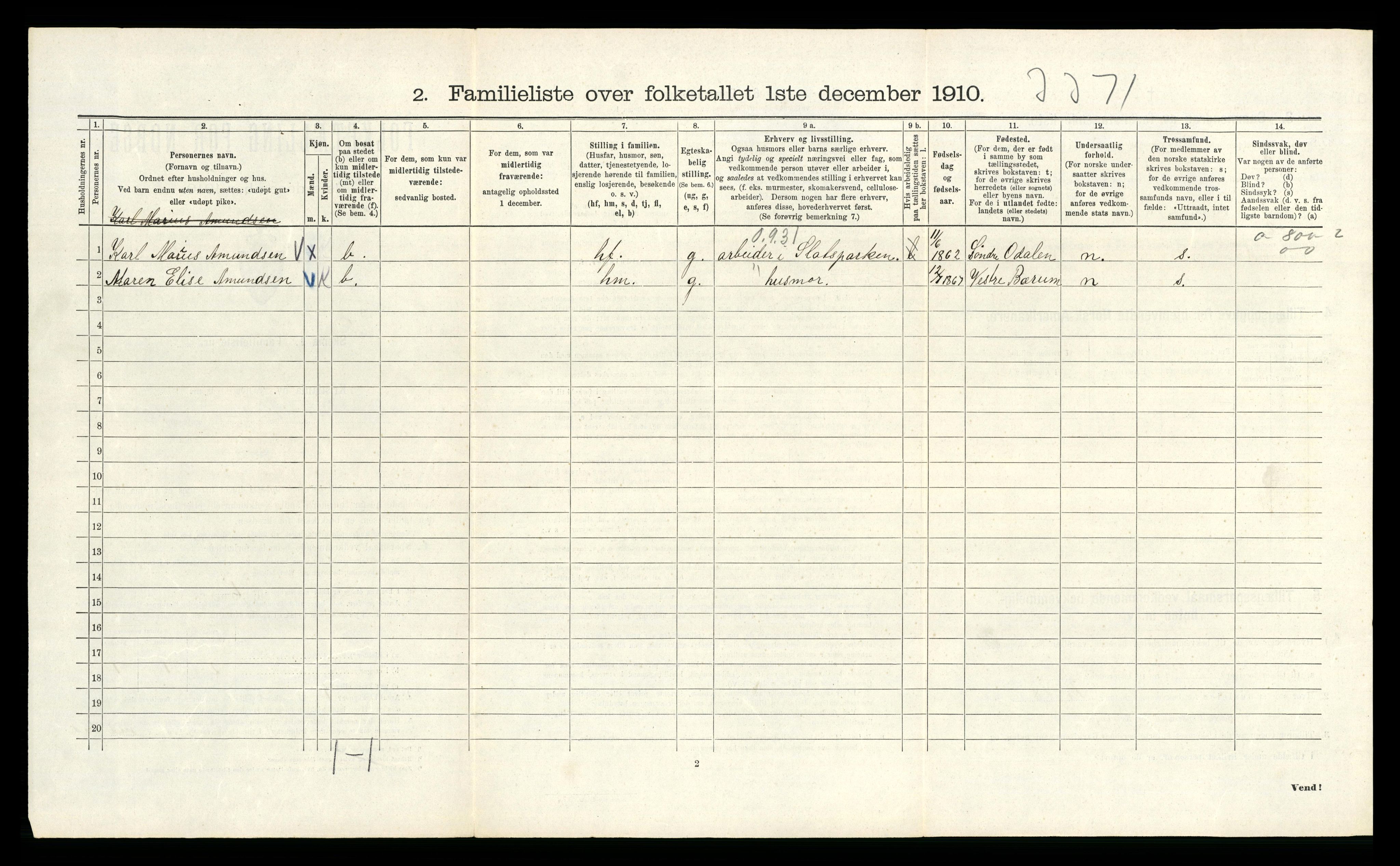 RA, 1910 census for Kristiania, 1910, p. 26122