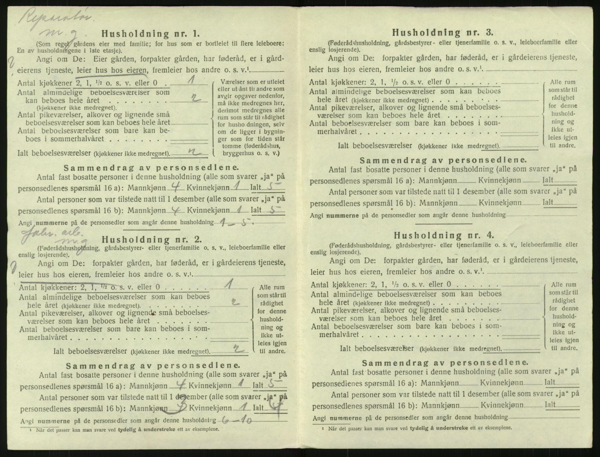 SAKO, 1920 census for Tinn, 1920, p. 2685