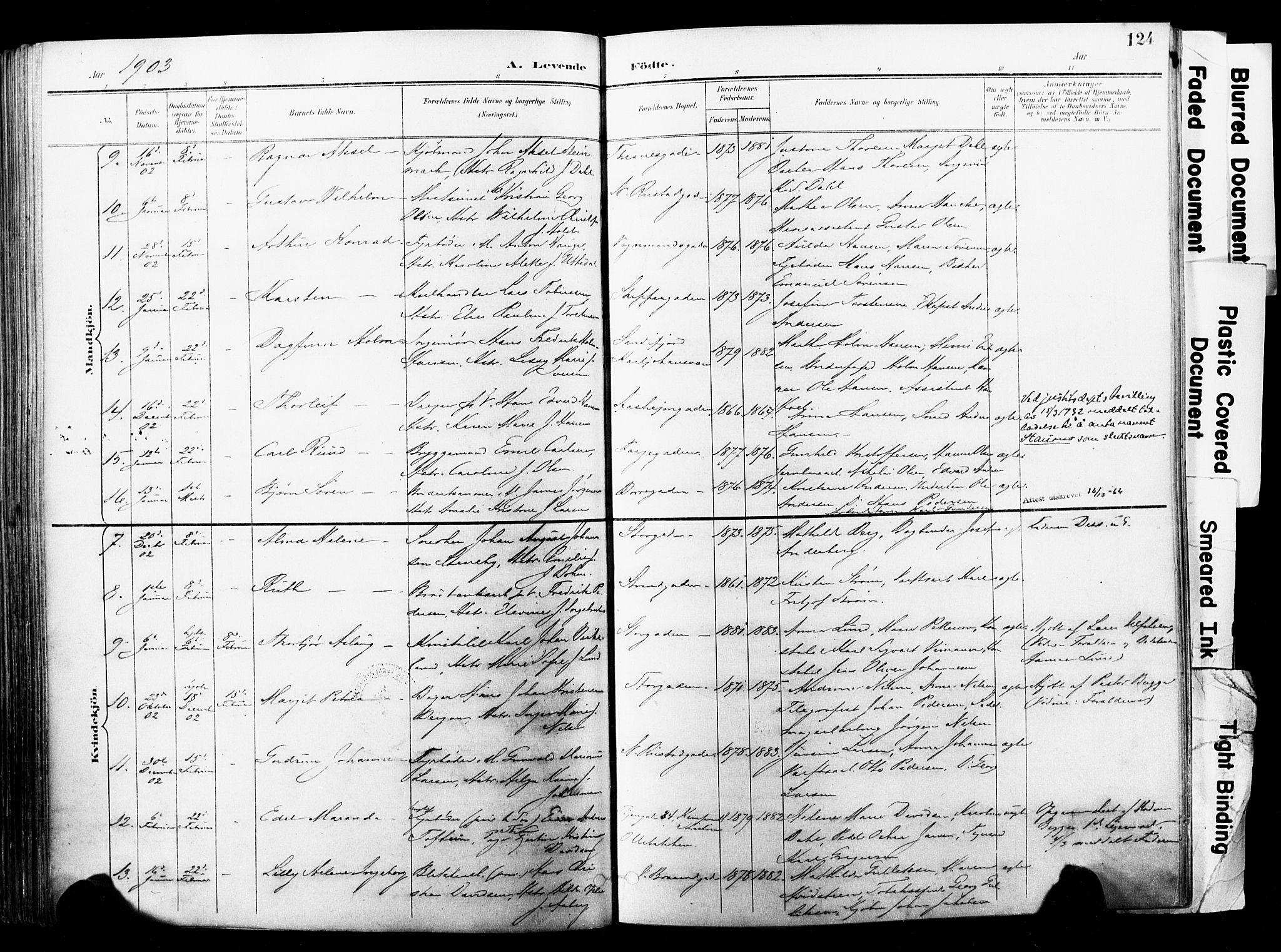 Horten kirkebøker, AV/SAKO-A-348/F/Fa/L0005: Parish register (official) no. 5, 1896-1904, p. 124