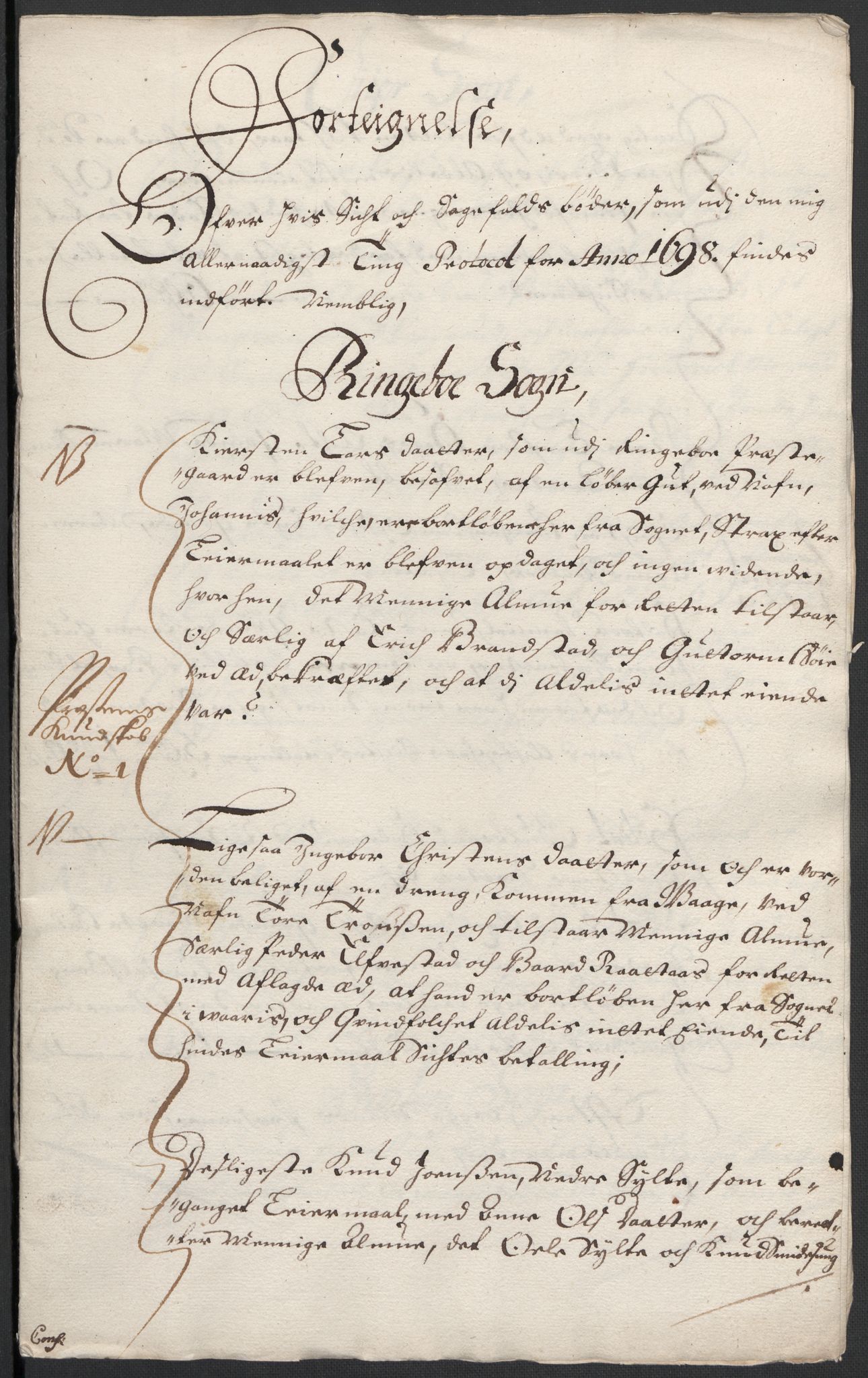 Rentekammeret inntil 1814, Reviderte regnskaper, Fogderegnskap, AV/RA-EA-4092/R17/L1171: Fogderegnskap Gudbrandsdal, 1698, p. 52