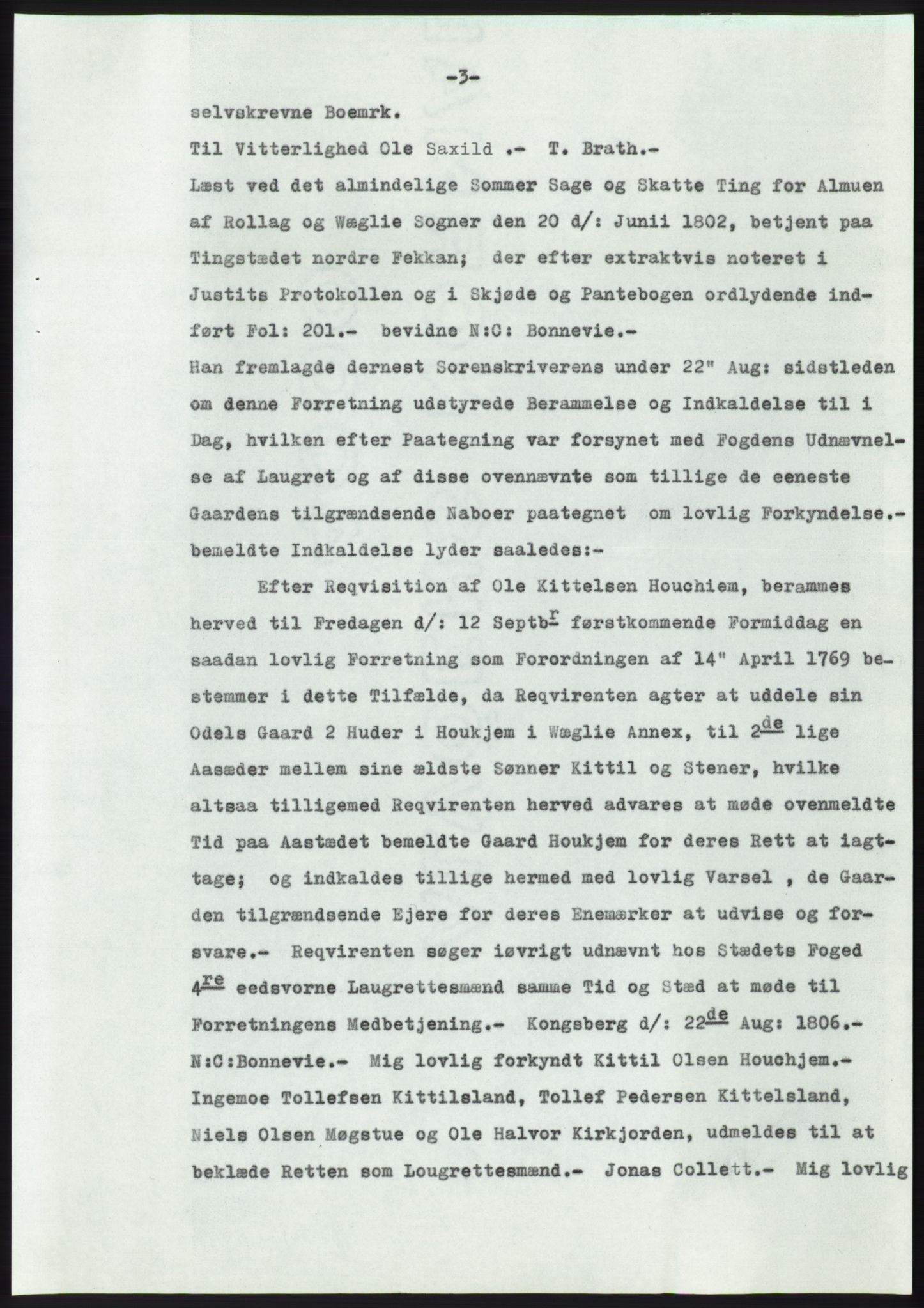 Statsarkivet i Kongsberg, AV/SAKO-A-0001/E/Ee/L0011: Avskrifter, SAO jnr. 1262/1957 - 200/1958, 1957-1958, p. 447