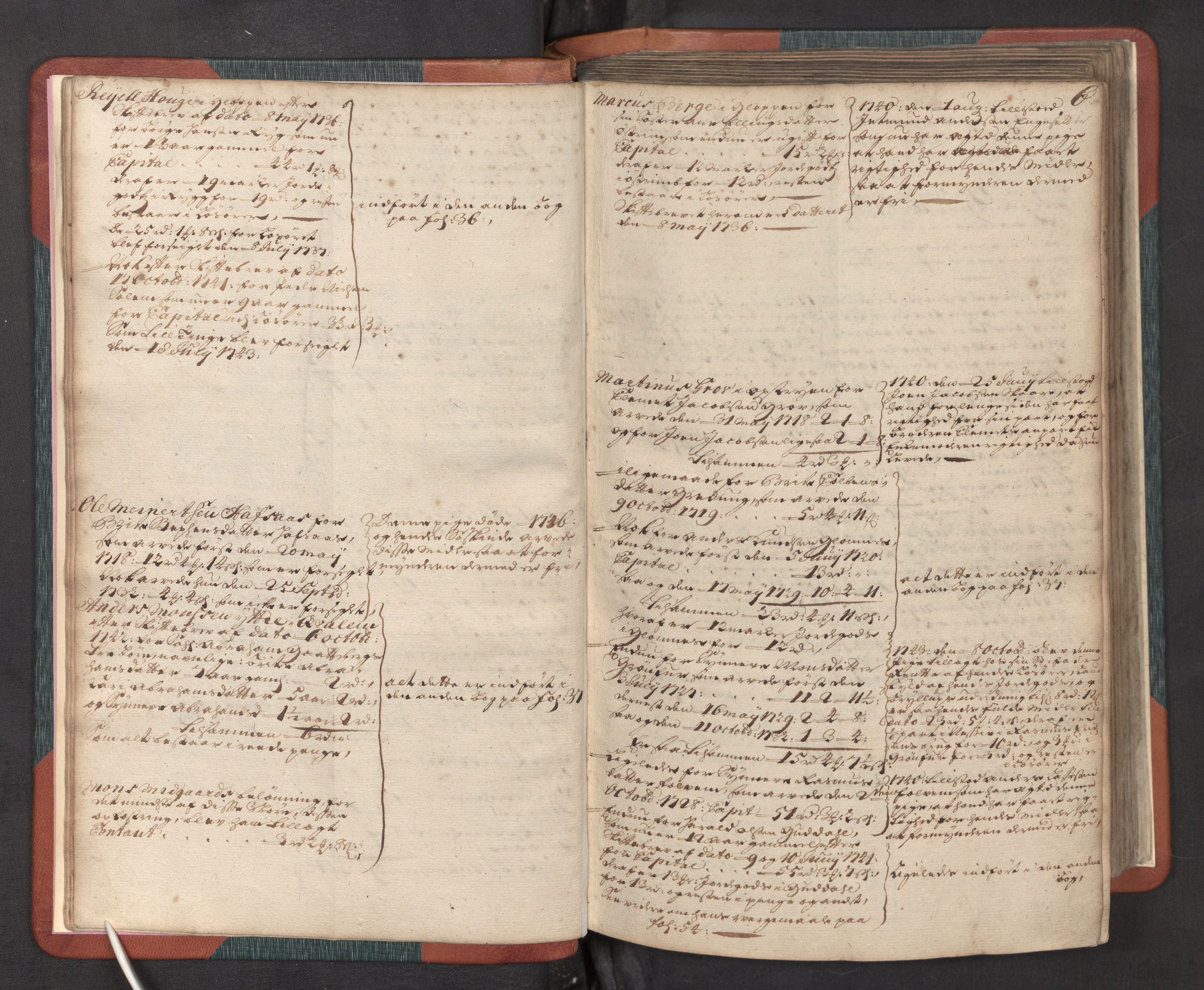 Nordfjord sorenskriveri, AV/SAB-A-2801/1/05/05a/L0002: Overformyndarprotokollar, 1736-1744