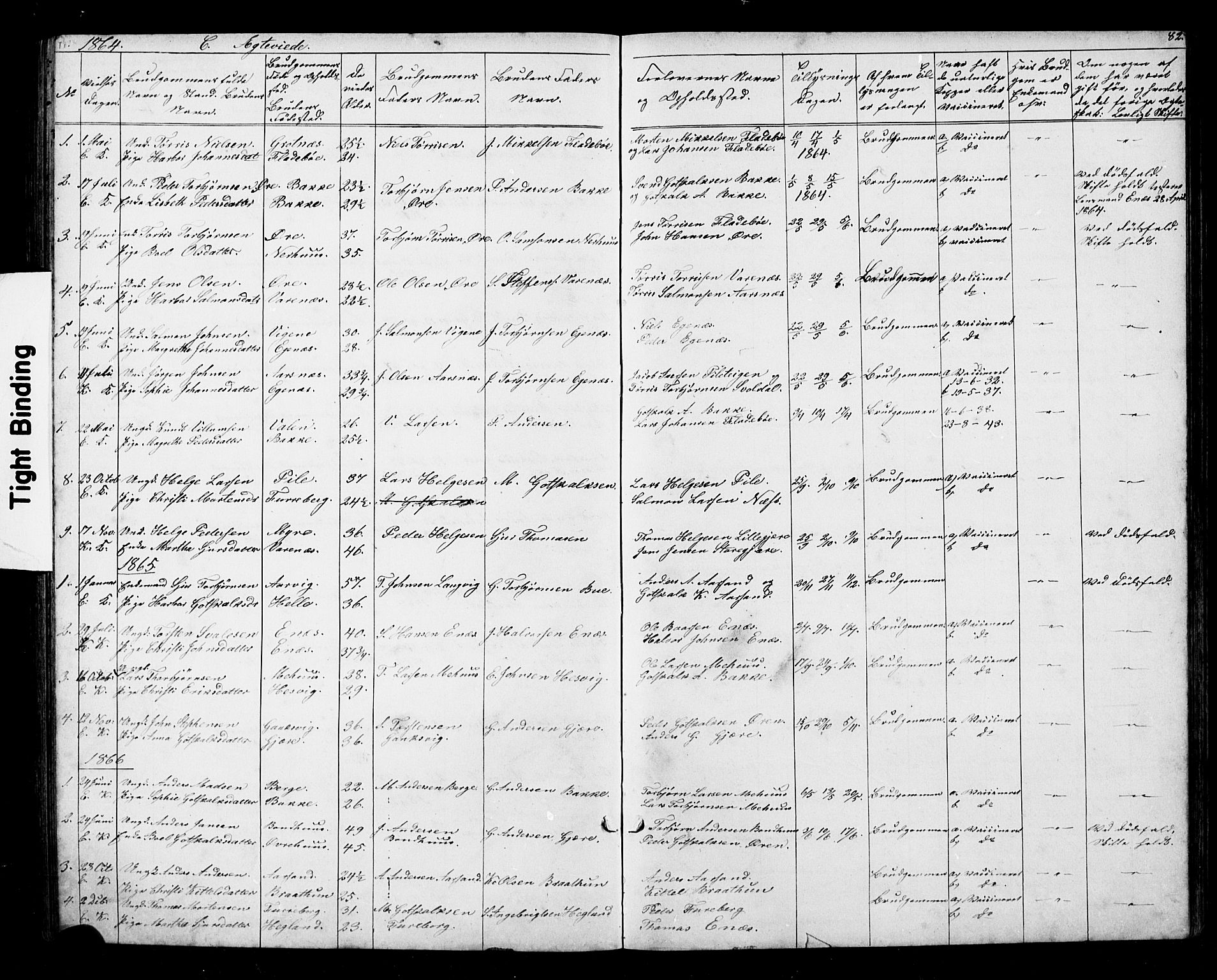Kvinnherad sokneprestembete, AV/SAB-A-76401/H/Hab: Parish register (copy) no. D 1, 1856-1905, p. 82