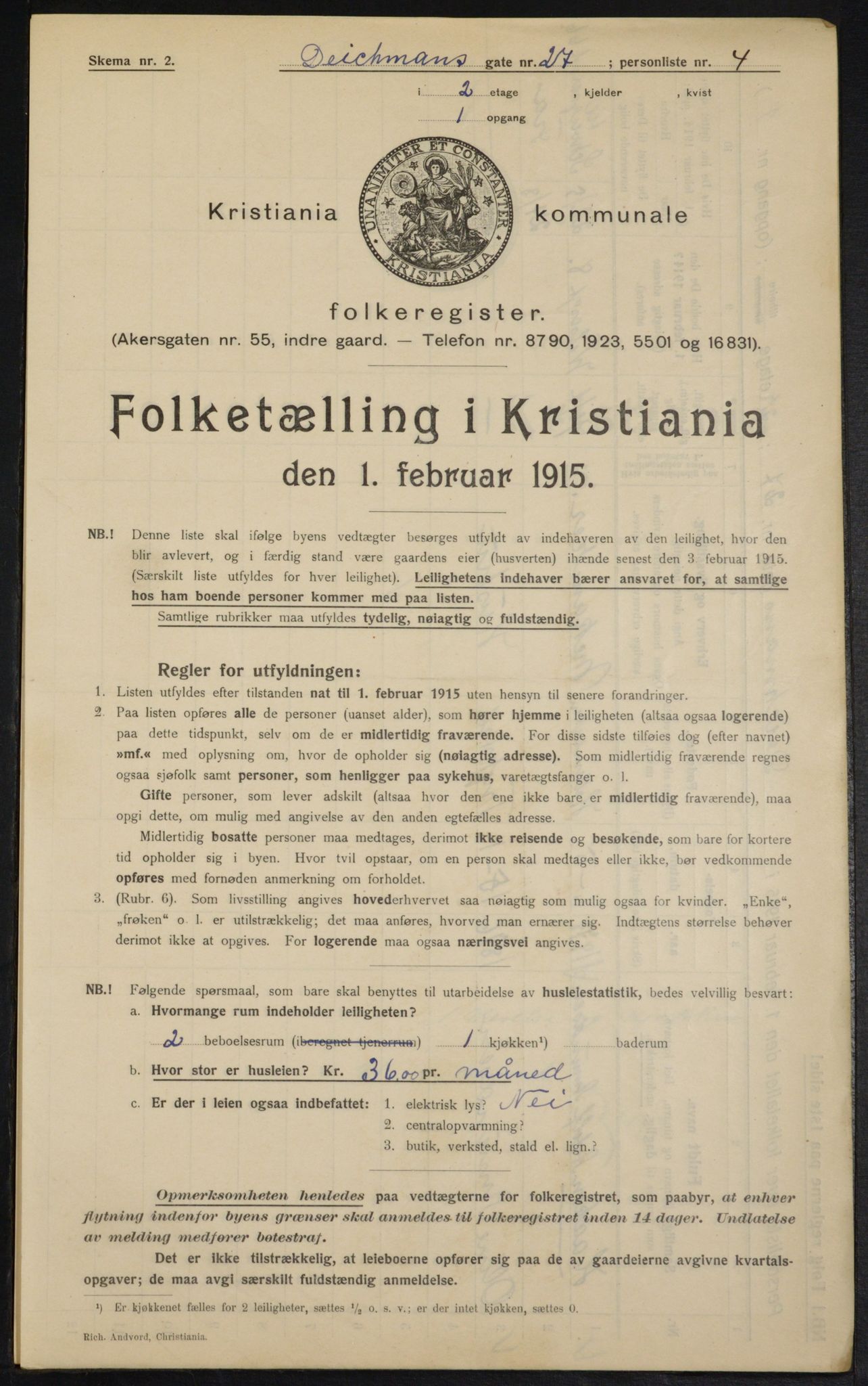 OBA, Municipal Census 1915 for Kristiania, 1915, p. 15803