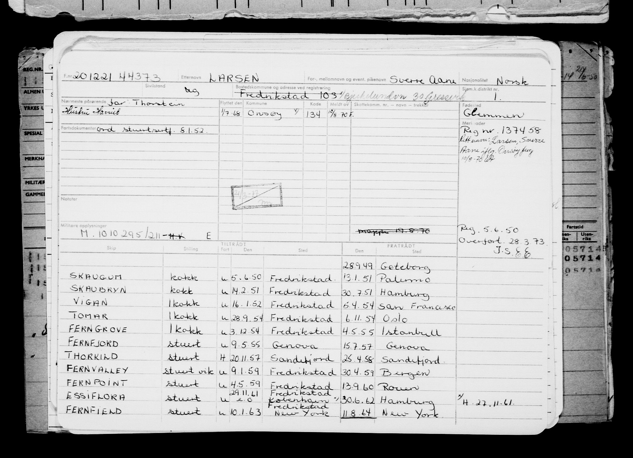 Direktoratet for sjømenn, AV/RA-S-3545/G/Gb/L0201: Hovedkort, 1921-1922, p. 129