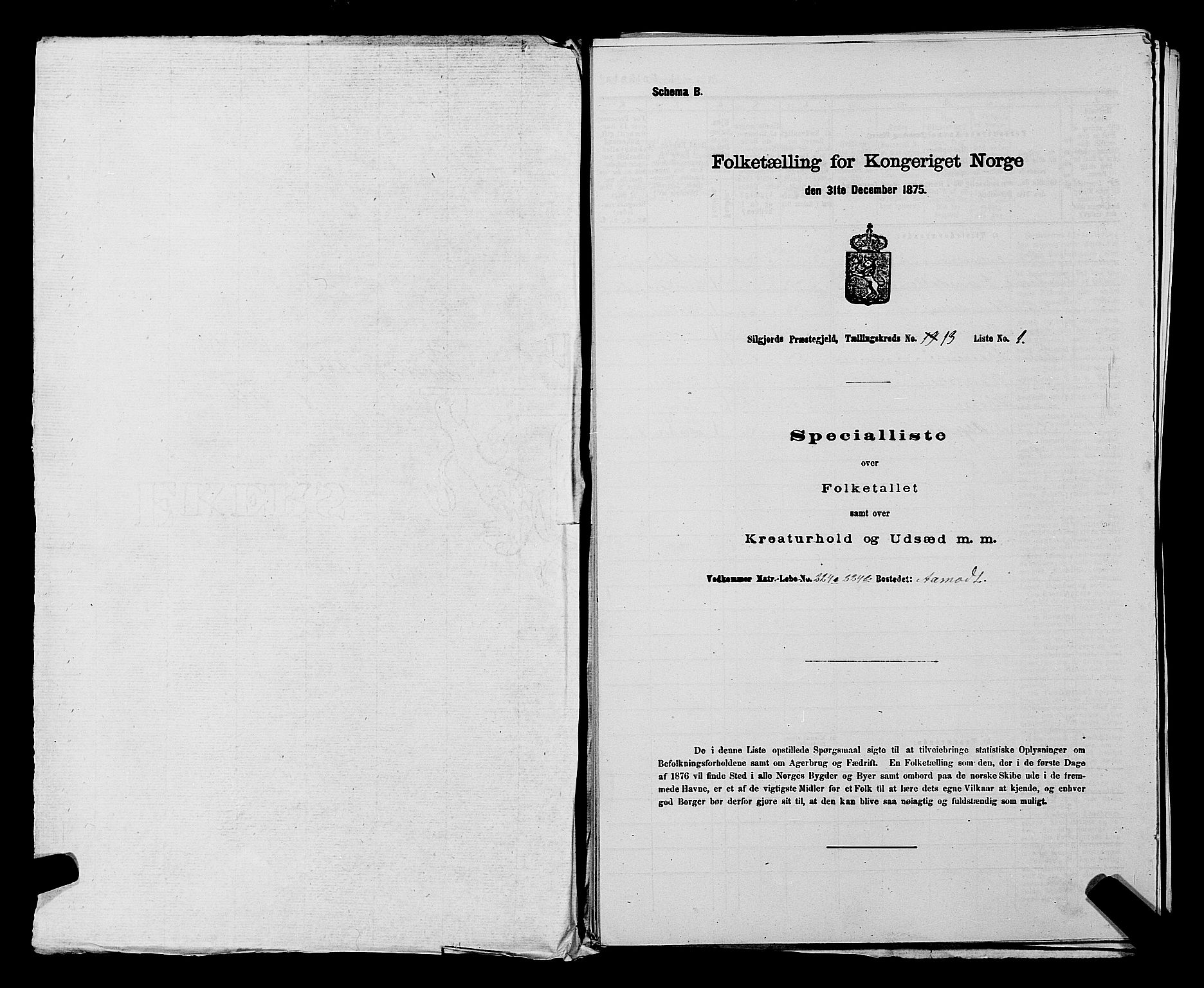 SAKO, 1875 census for 0828P Seljord, 1875, p. 1381