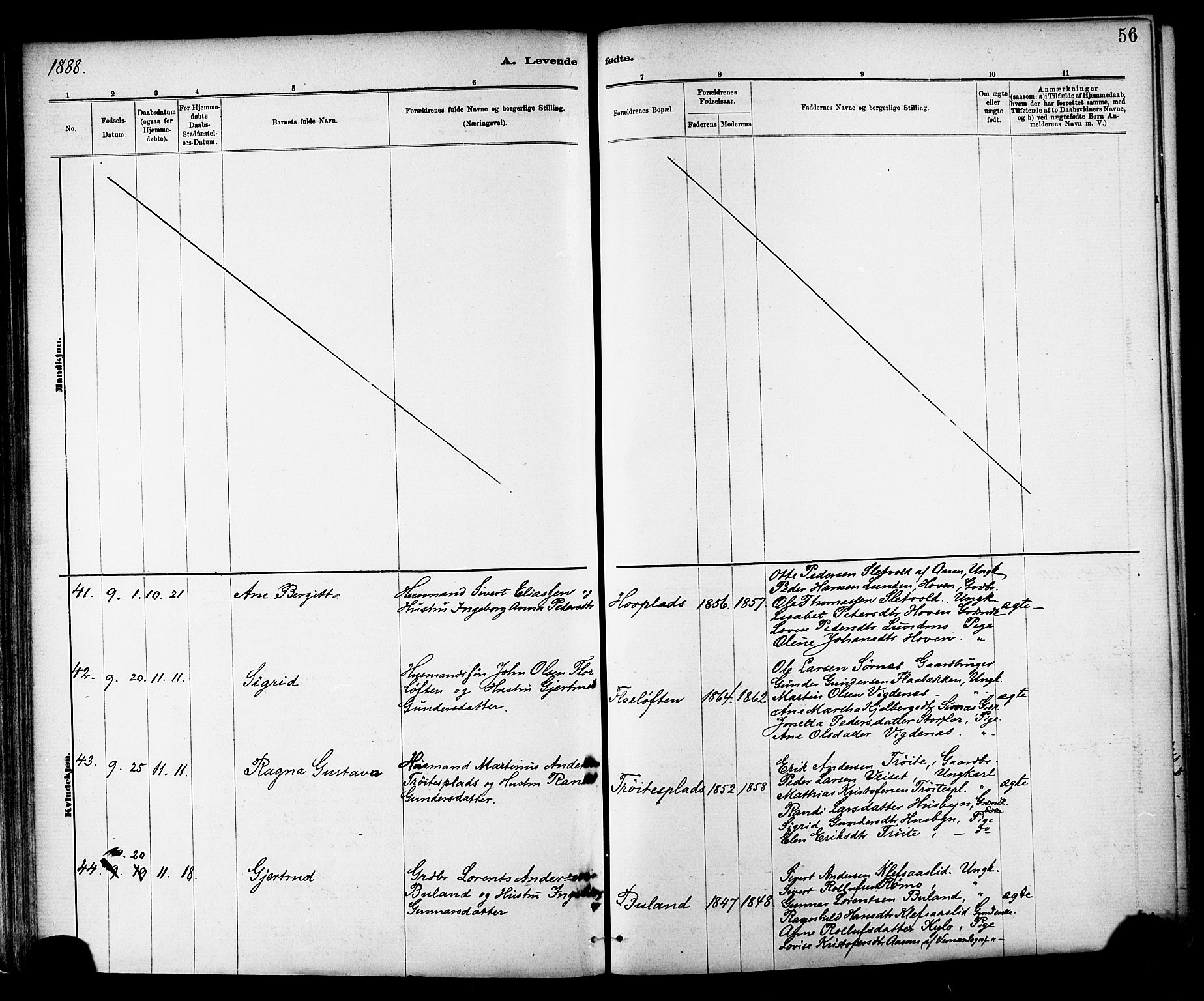 Ministerialprotokoller, klokkerbøker og fødselsregistre - Nord-Trøndelag, AV/SAT-A-1458/703/L0030: Parish register (official) no. 703A03, 1880-1892, p. 56