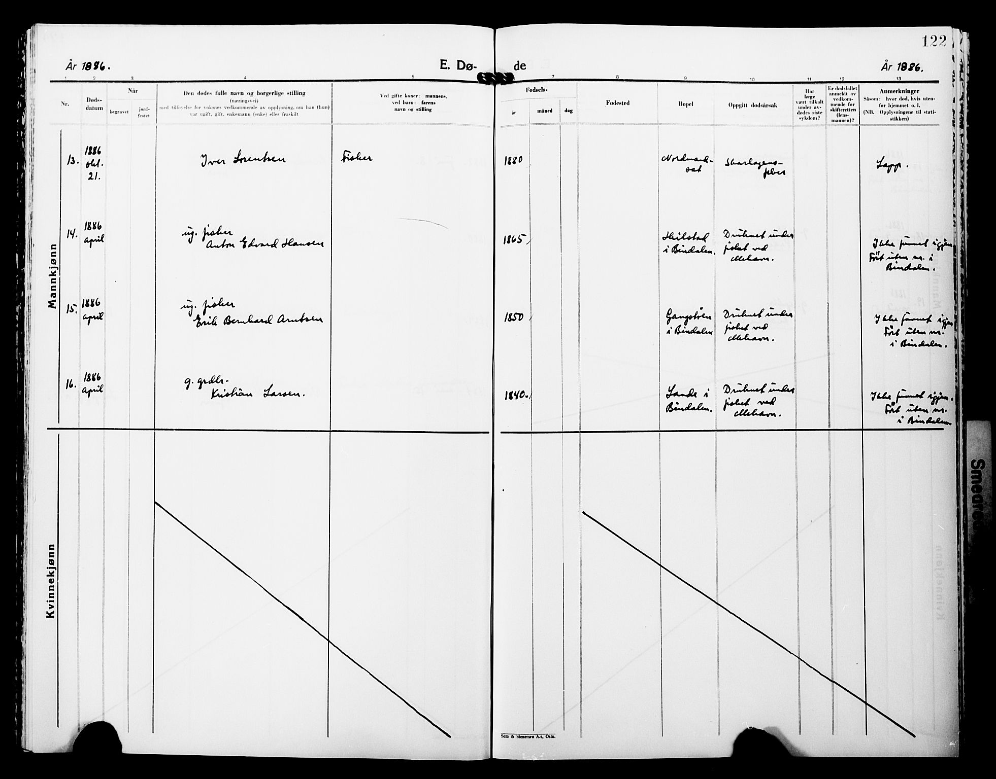 Lebesby sokneprestkontor, AV/SATØ-S-1353/H/Ha/L0005kirke: Parish register (official) no. 5, 1870-1902, p. 122