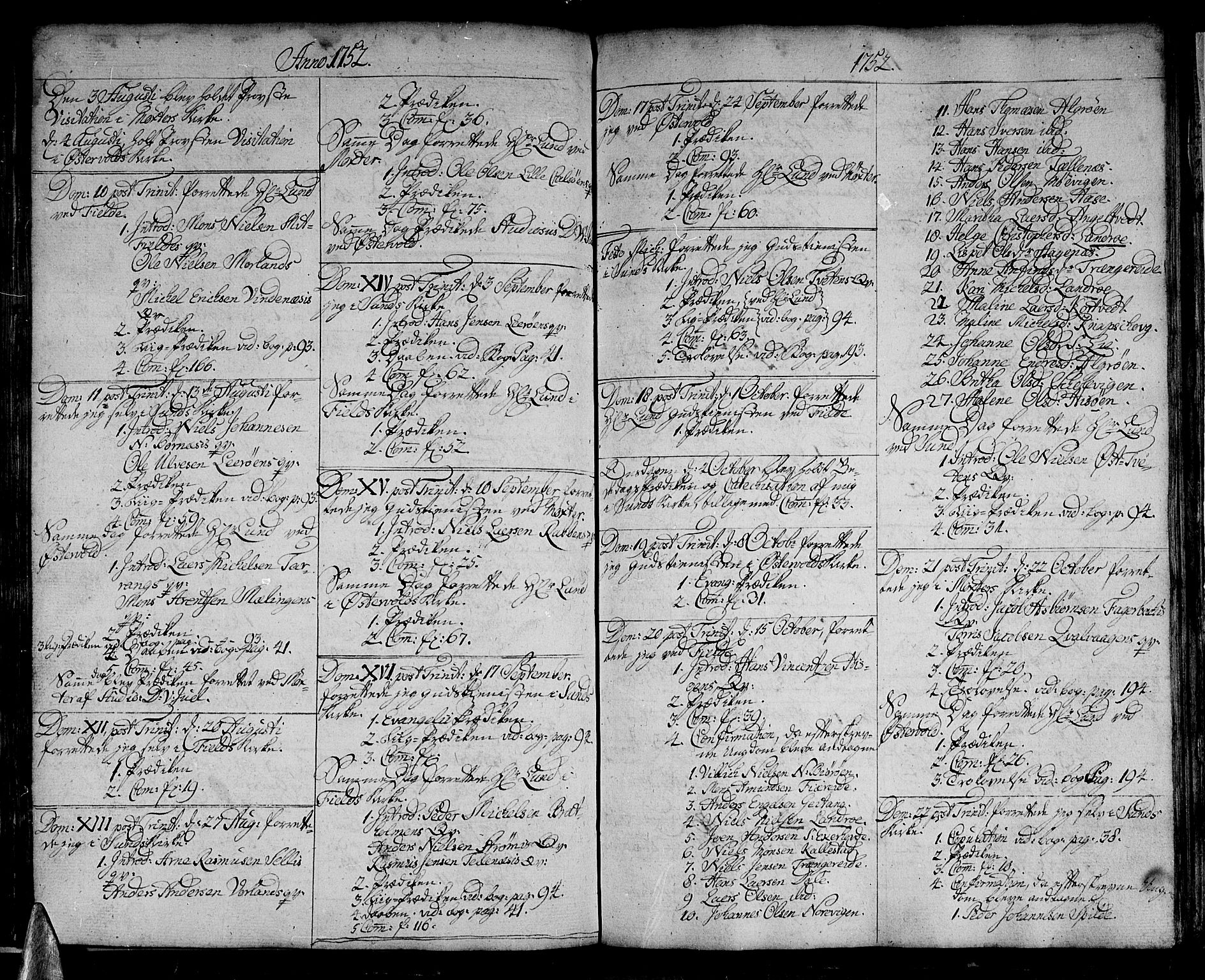 Sund sokneprestembete, AV/SAB-A-99930: Parish register (official) no. A 3, 1740-1769
