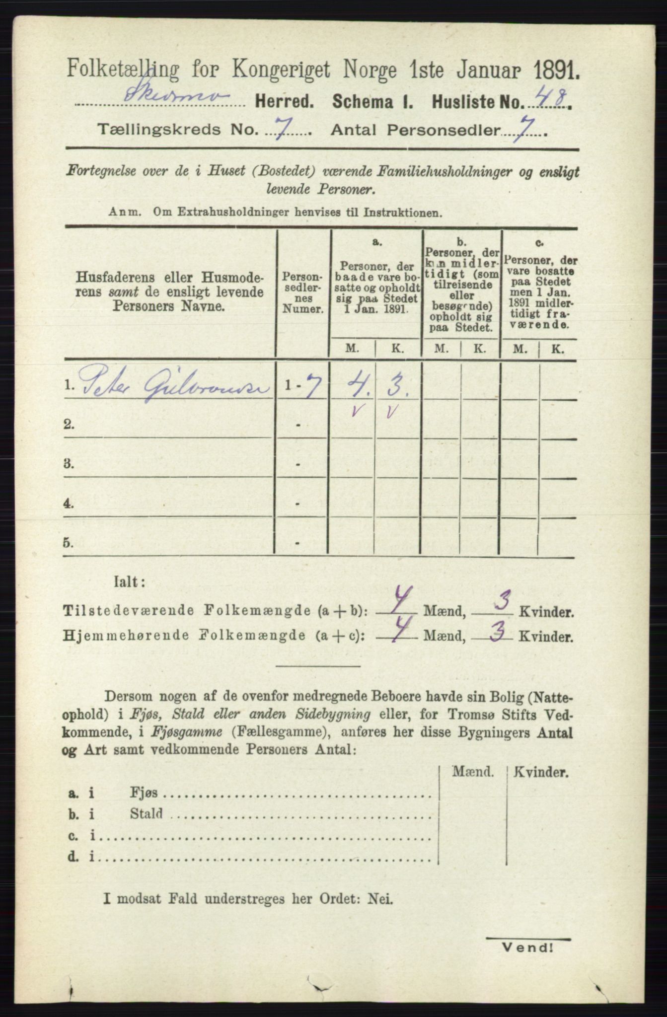 RA, 1891 census for 0231 Skedsmo, 1891, p. 3314