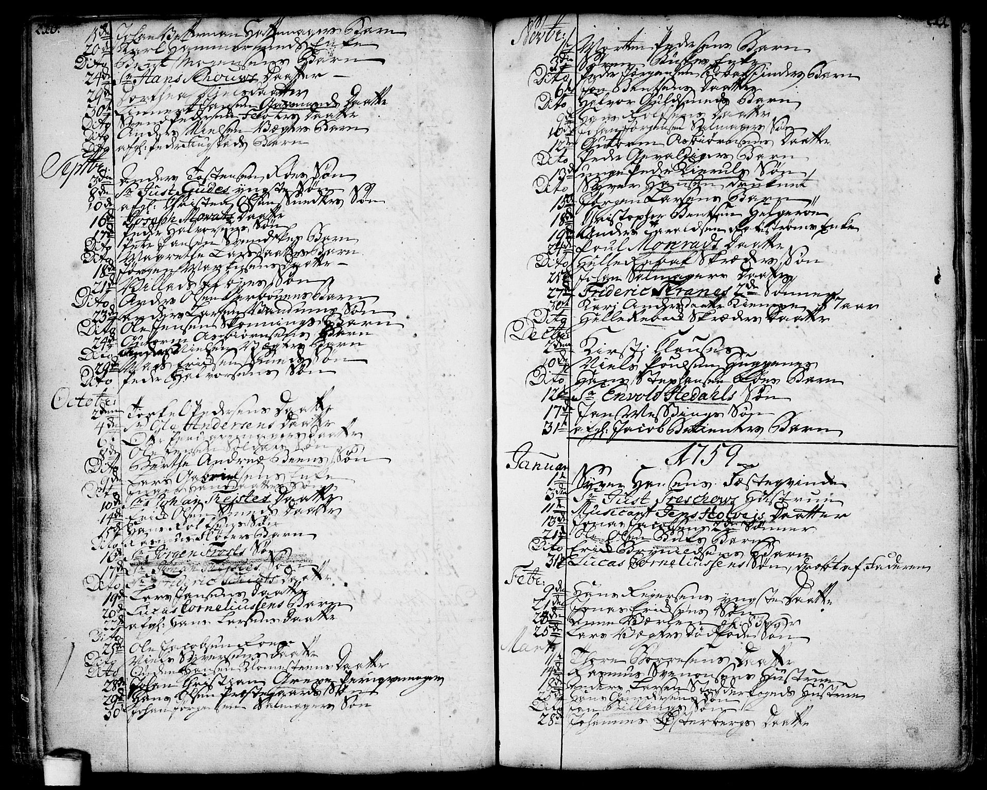 Moss prestekontor Kirkebøker, AV/SAO-A-2003/F/Fa/L0002: Parish register (official) no. I 2, 1753-1779, p. 210-211