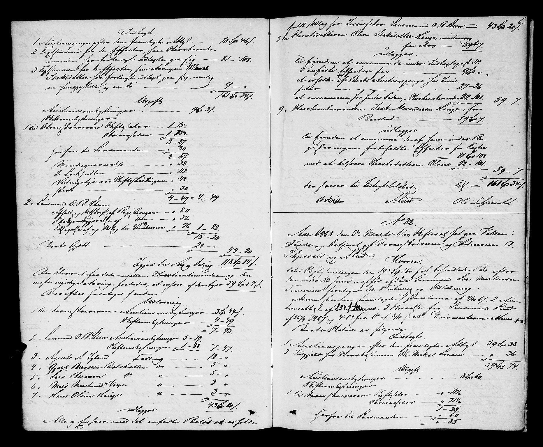 Sunnfjord tingrett, AV/SAB-A-3201/1/H/Hd/L0004: Skifteutlodningsprotokoll, 1868-1874, p. 5b-6a