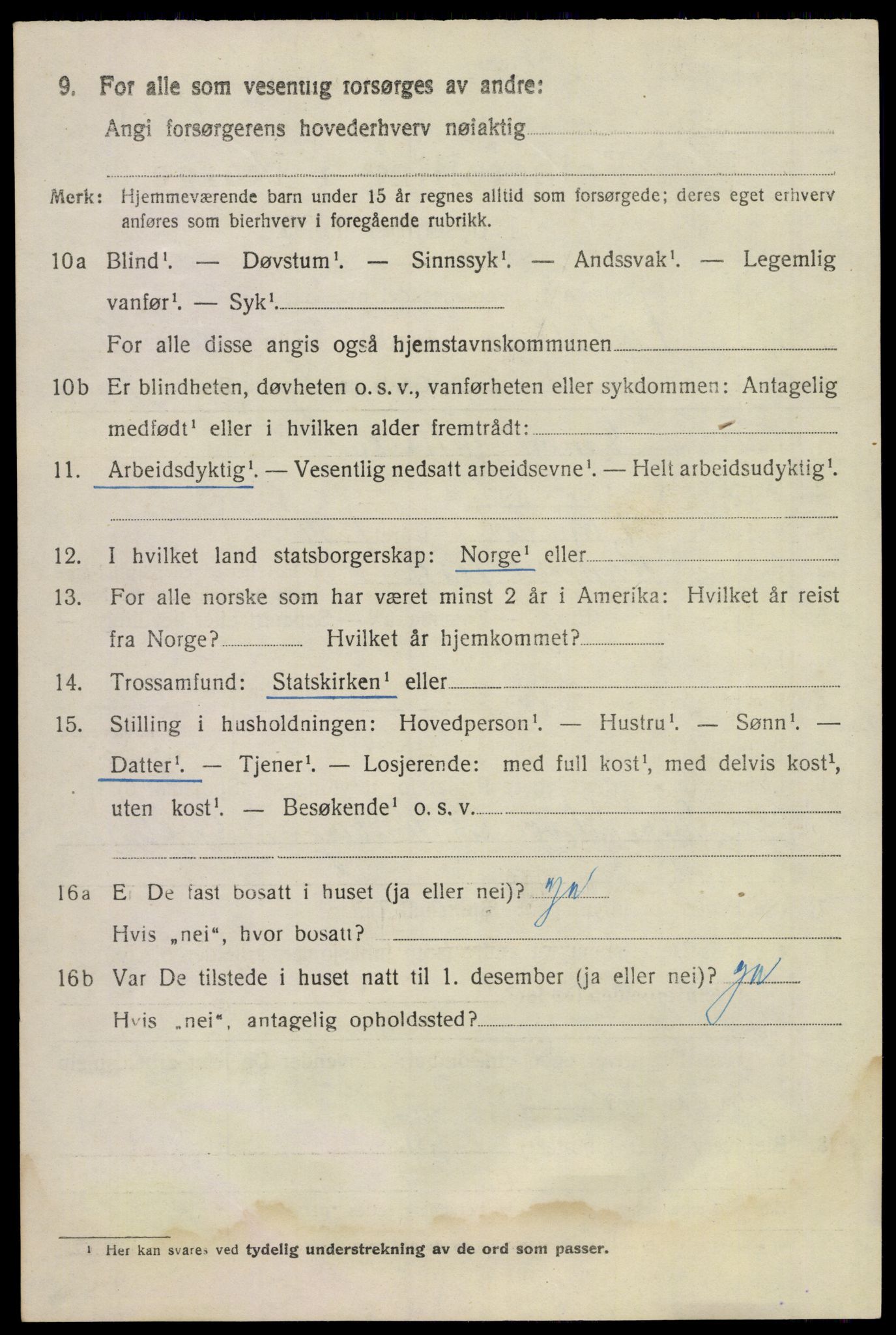 SAKO, 1920 census for Våle, 1920, p. 3131