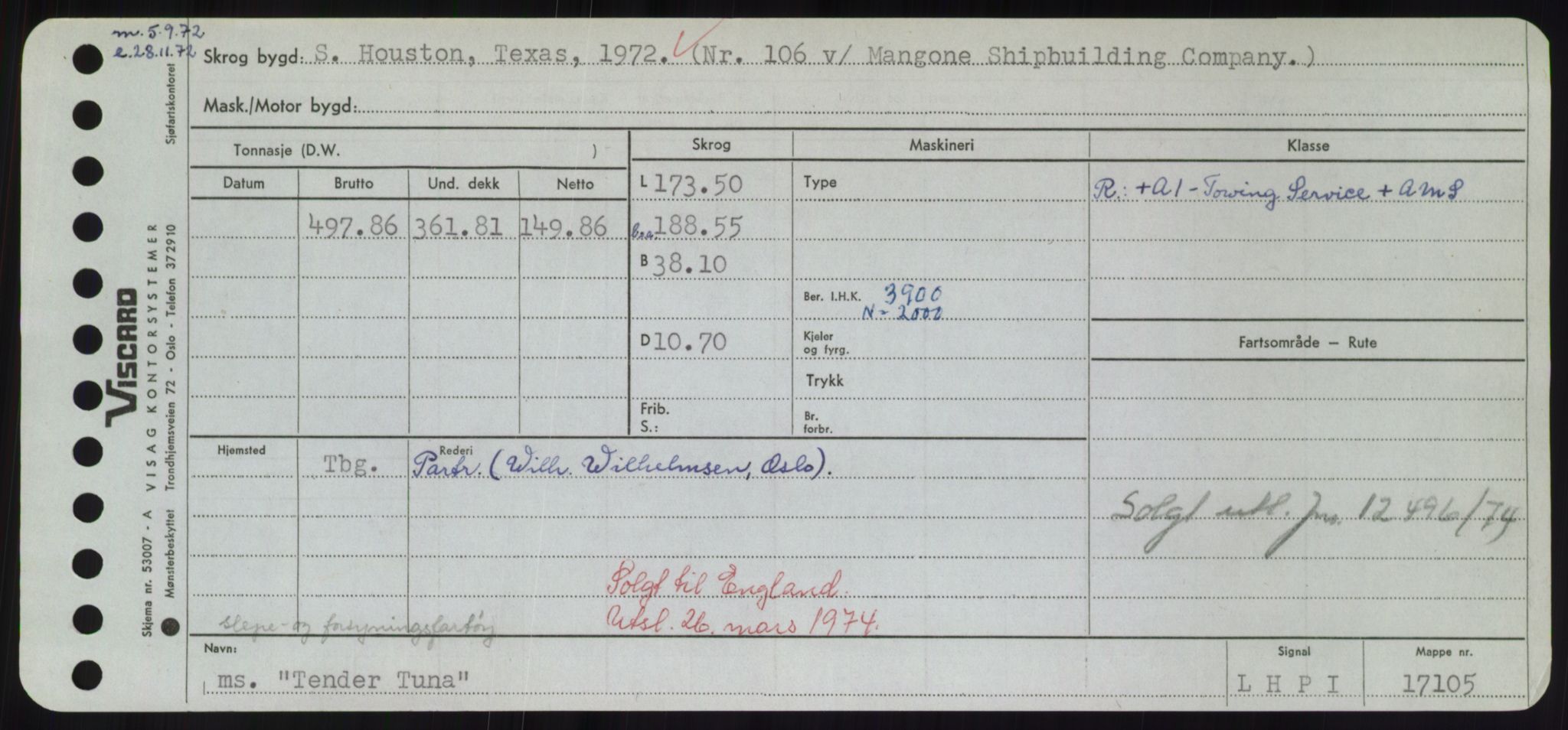 Sjøfartsdirektoratet med forløpere, Skipsmålingen, RA/S-1627/H/Hd/L0038: Fartøy, T-Th, p. 417