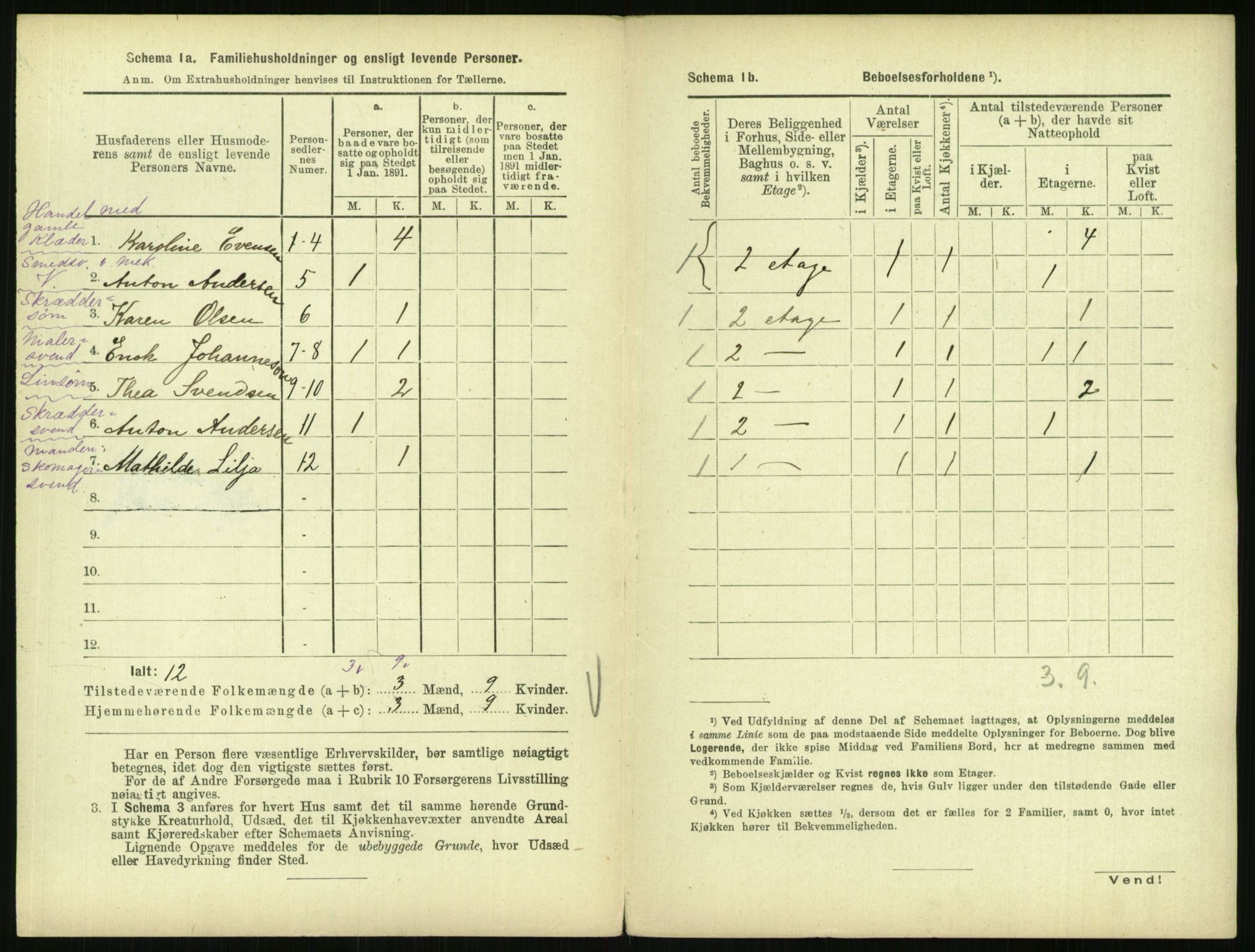 RA, 1891 census for 0301 Kristiania, 1891, p. 15851