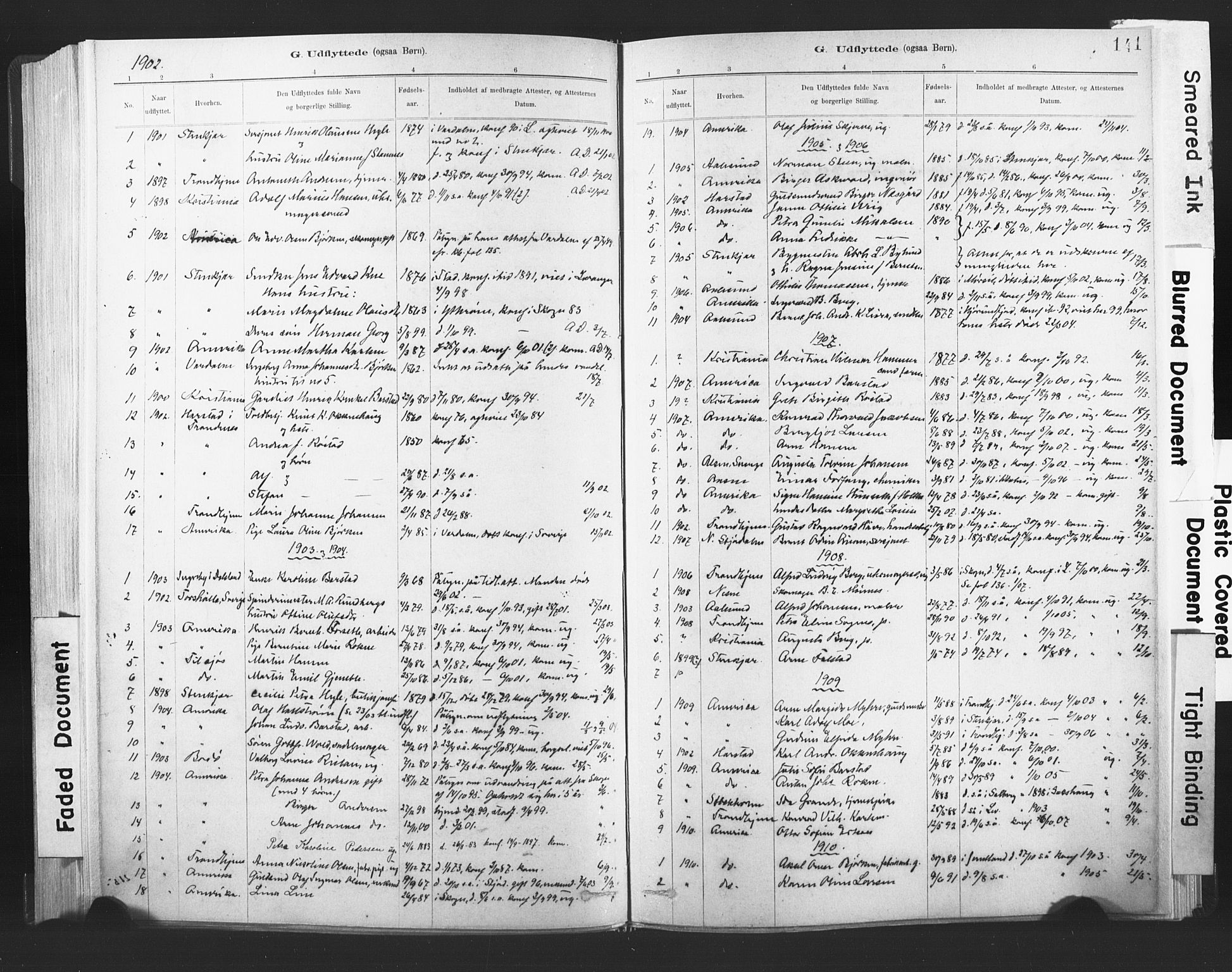 Ministerialprotokoller, klokkerbøker og fødselsregistre - Nord-Trøndelag, SAT/A-1458/720/L0189: Parish register (official) no. 720A05, 1880-1911, p. 141