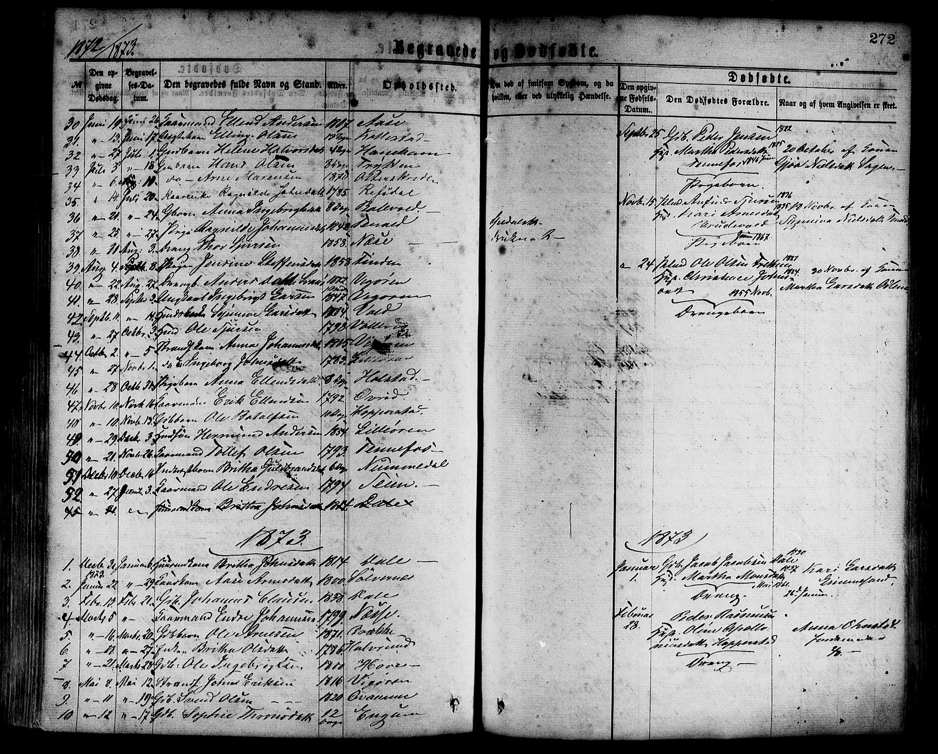 Vik sokneprestembete, SAB/A-81501: Parish register (official) no. A 9, 1866-1877, p. 272