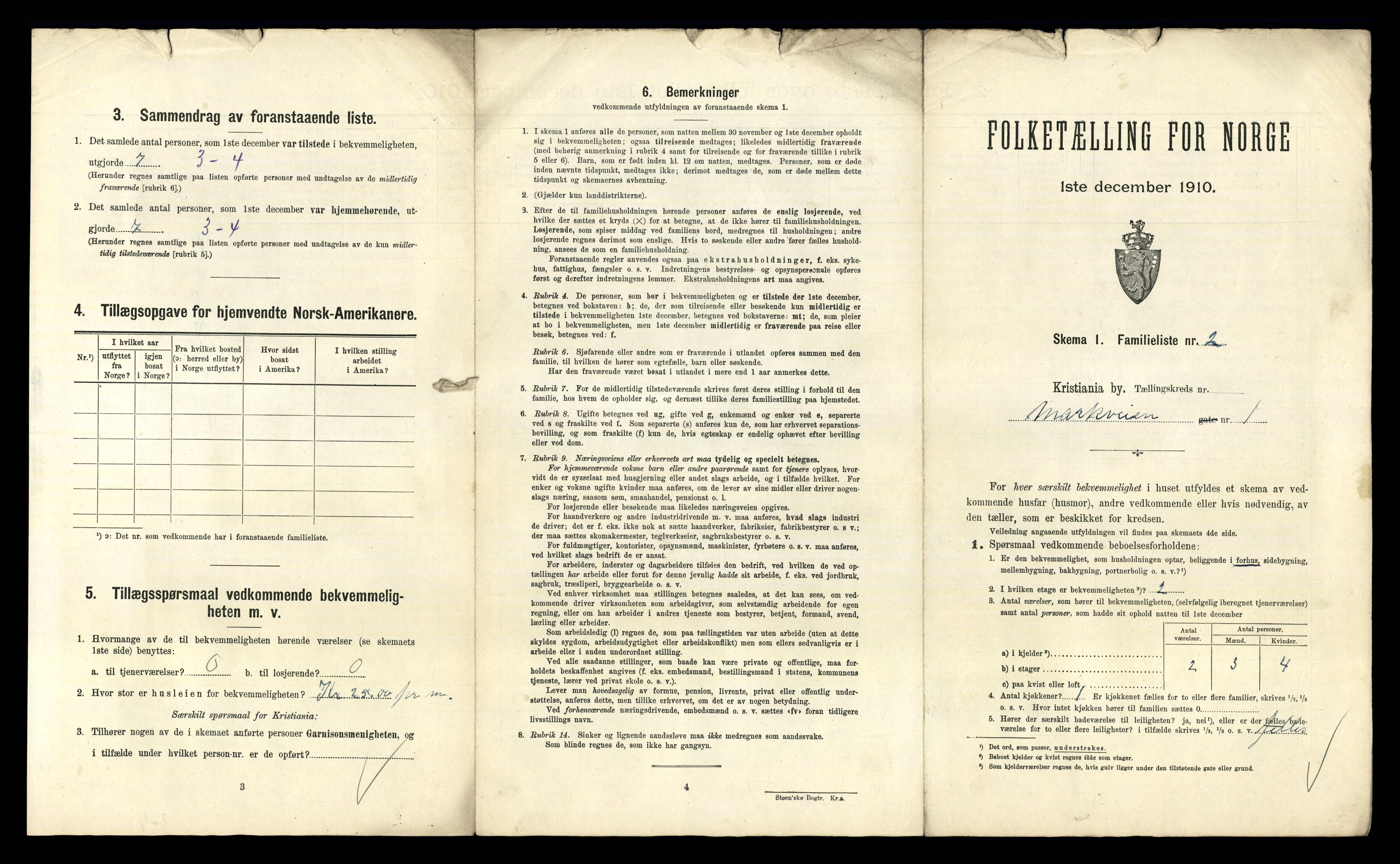 RA, 1910 census for Kristiania, 1910, p. 61265