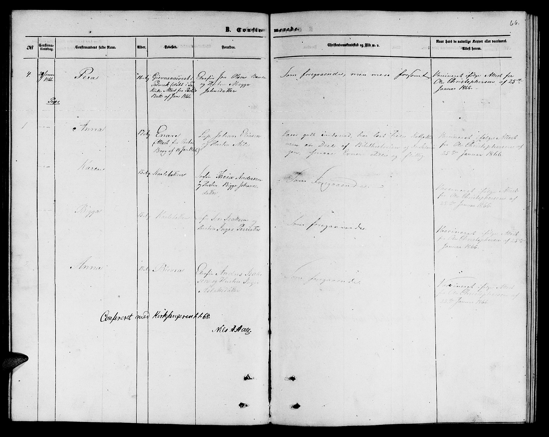 Nesseby sokneprestkontor, SATØ/S-1330/H/Hb/L0006klokker: Parish register (copy) no. 6, 1860-1876, p. 66